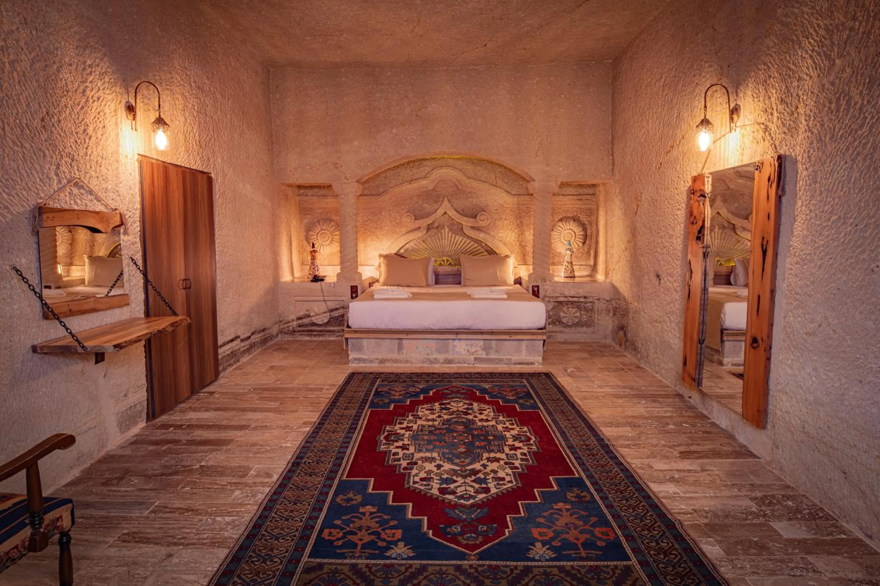 Bed in Sur Cave Hotel