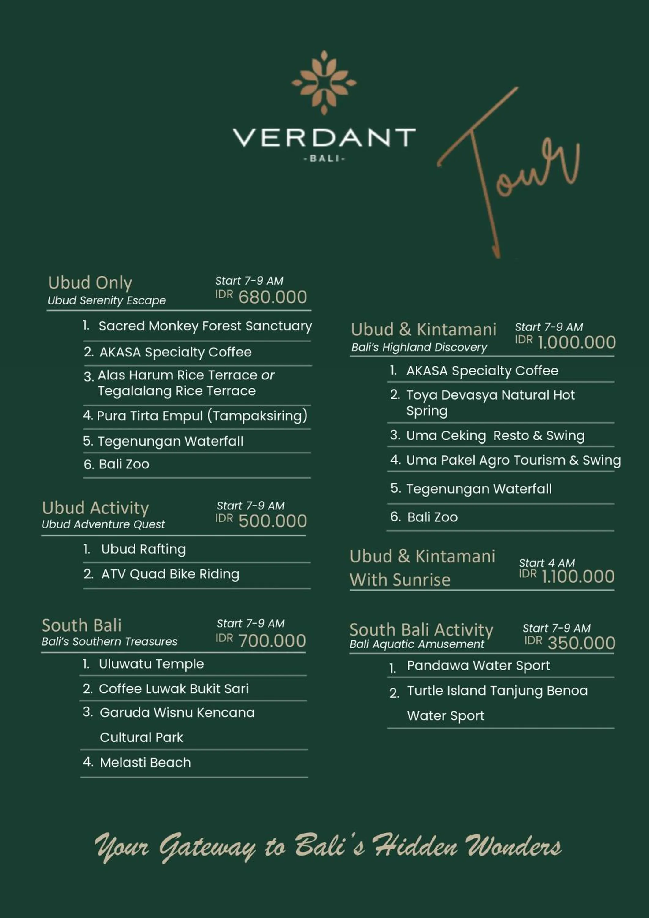 Off site in Verdant Bali Tirta Lepang