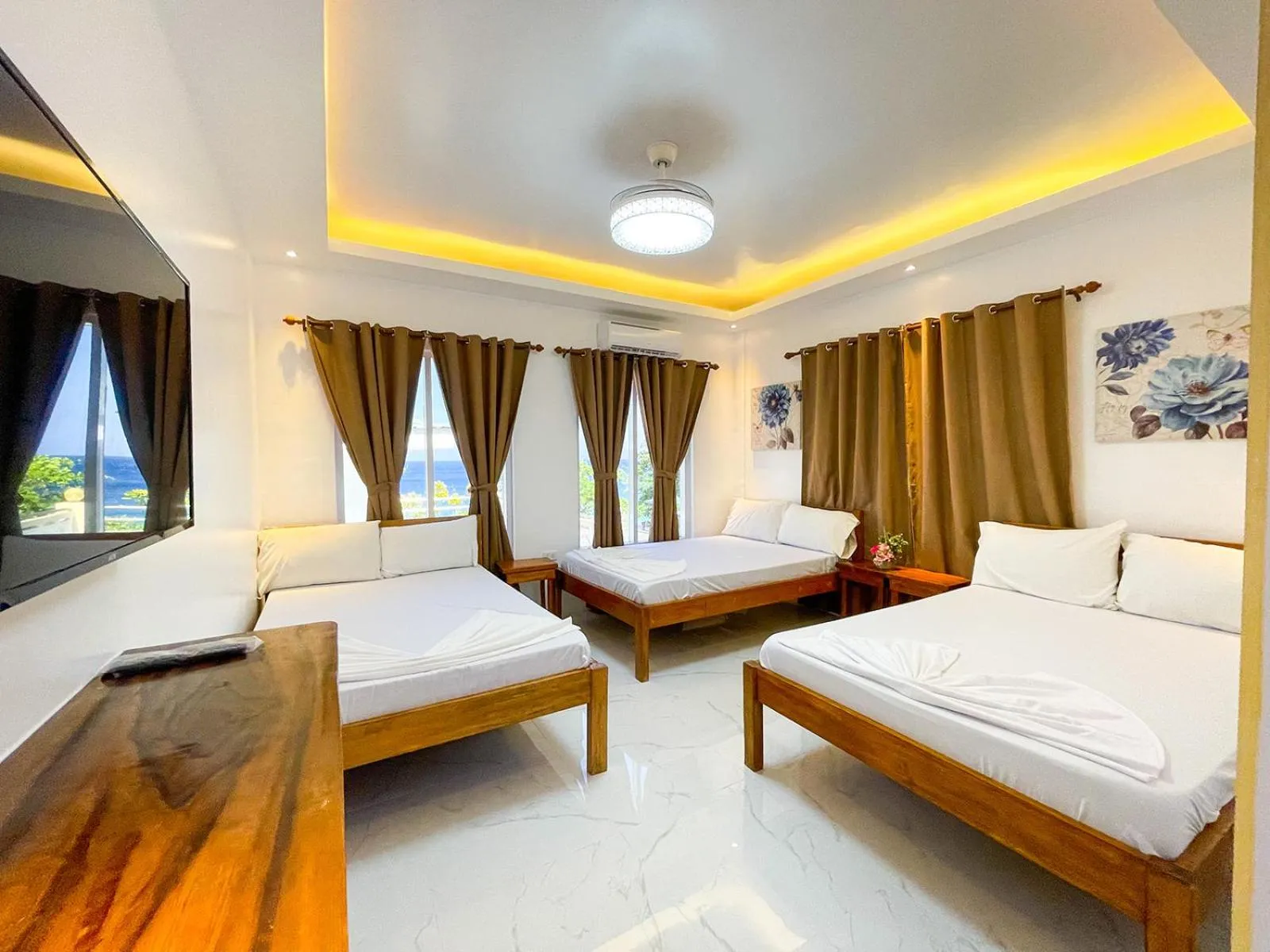 Bed in Agbing Seaside View Resort Puerto Galera powered by Cocotel