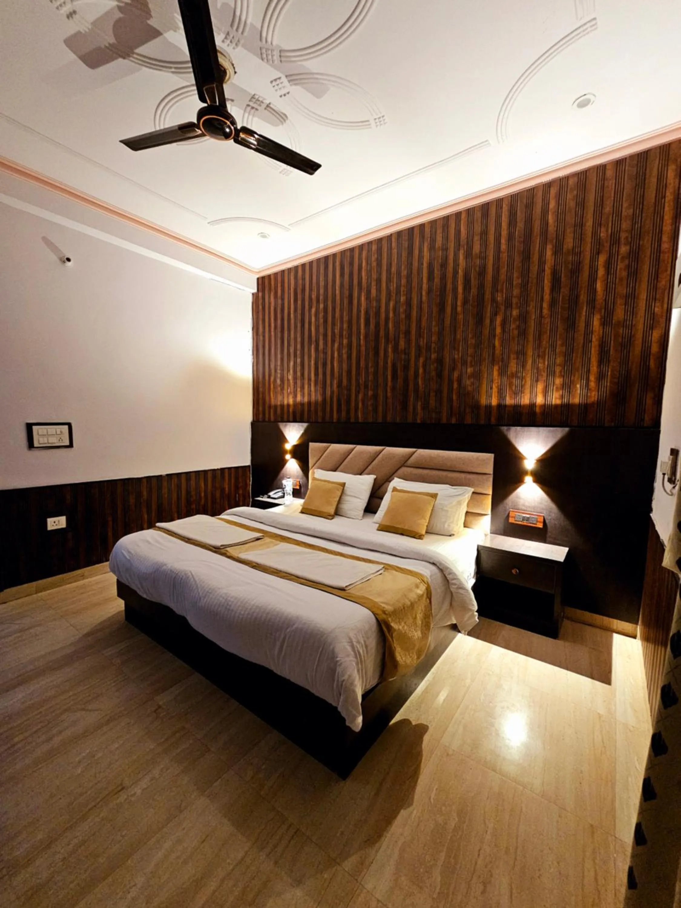 Bed in Shri Krishna Divine Dham