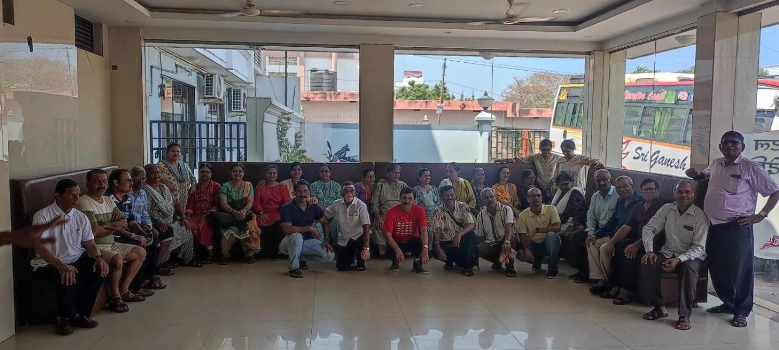 Lobby or reception in Hotel Sri Devi