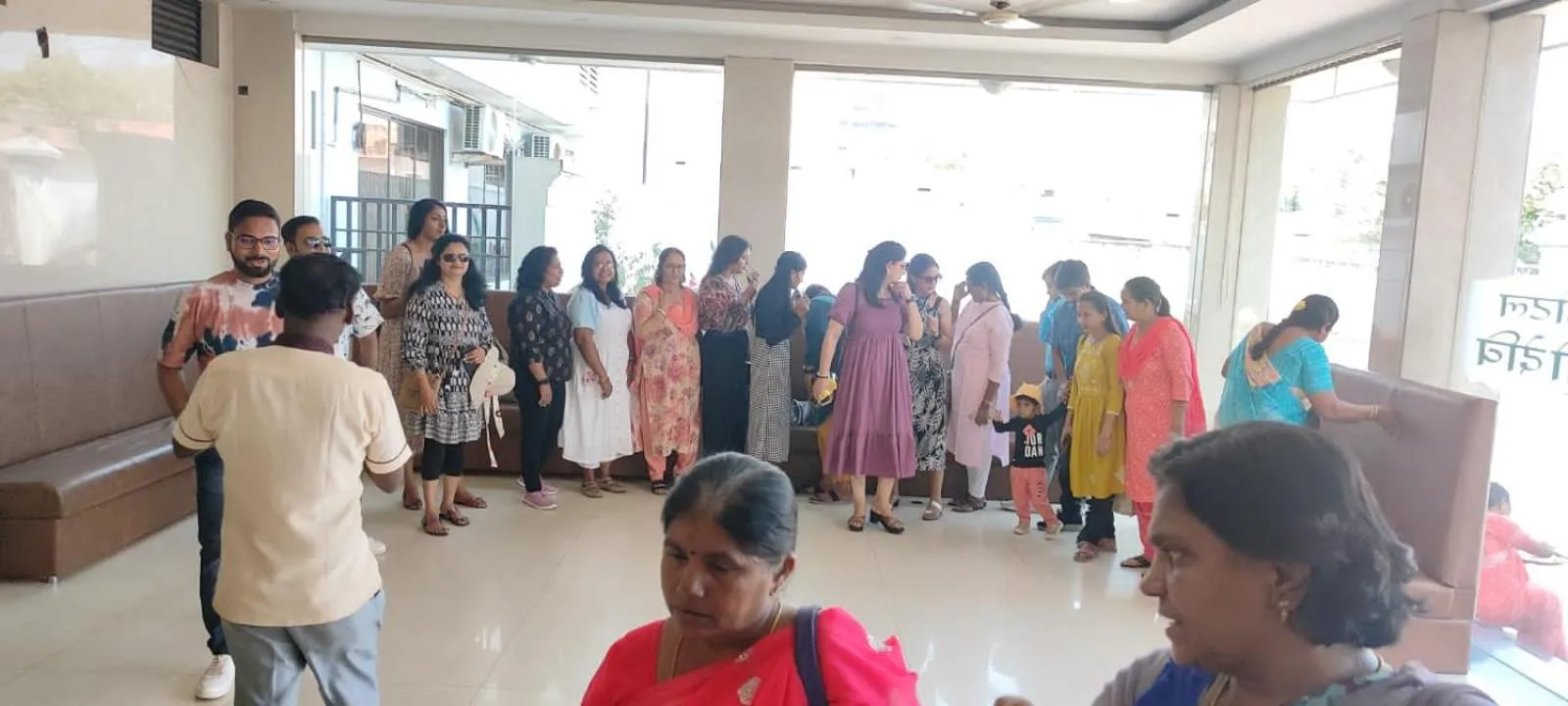 Lobby or reception in Hotel Sri Devi