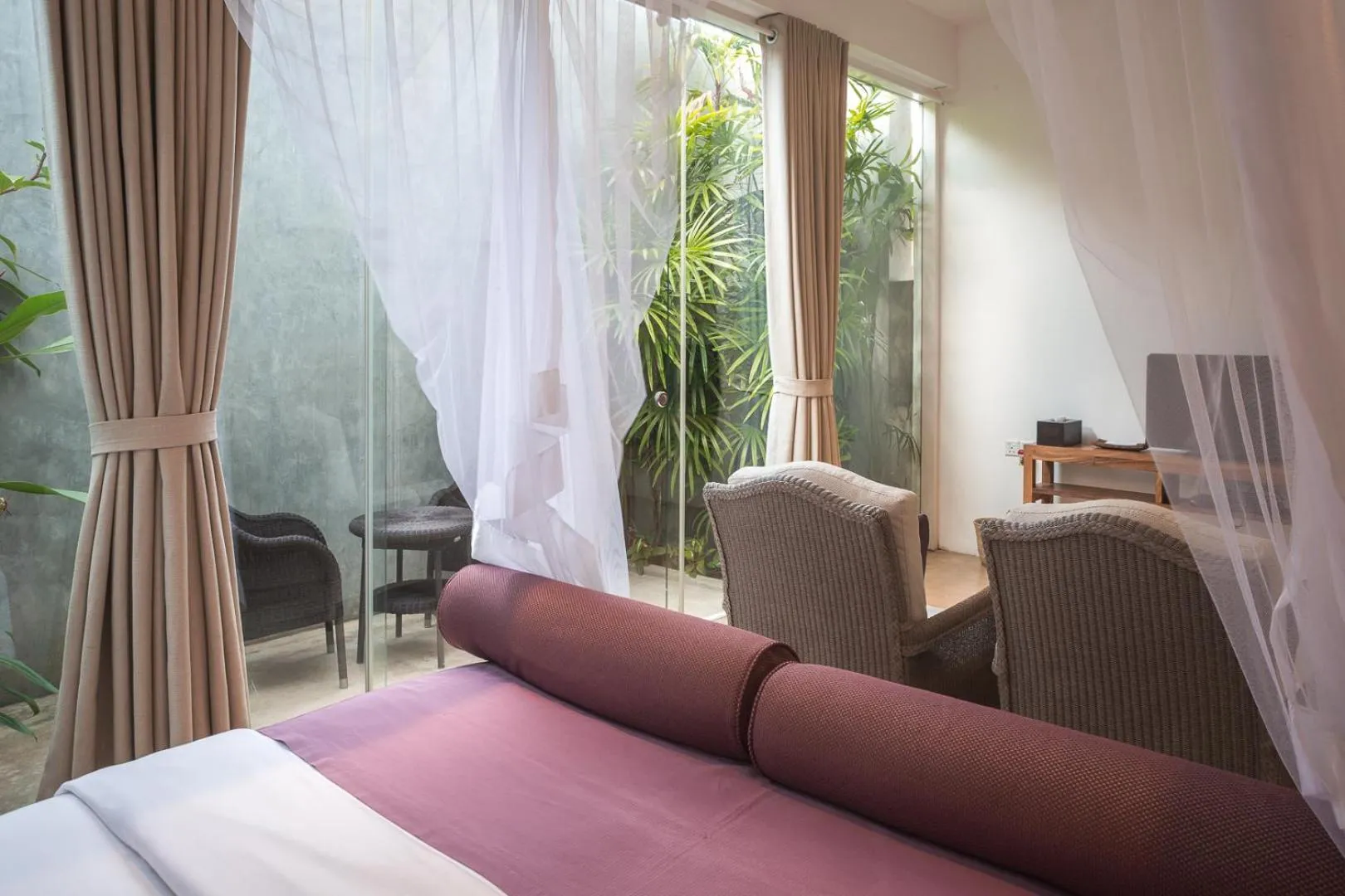 Bedroom, Bed in Sri Sharavi Beach Villas & Spa - with 43 metre saltwater infinity pool