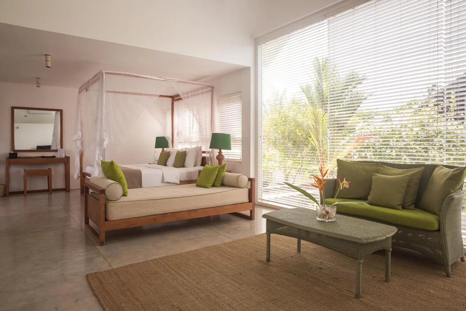 Bedroom, Bed in Sri Sharavi Beach Villas & Spa - with 43 metre saltwater infinity pool