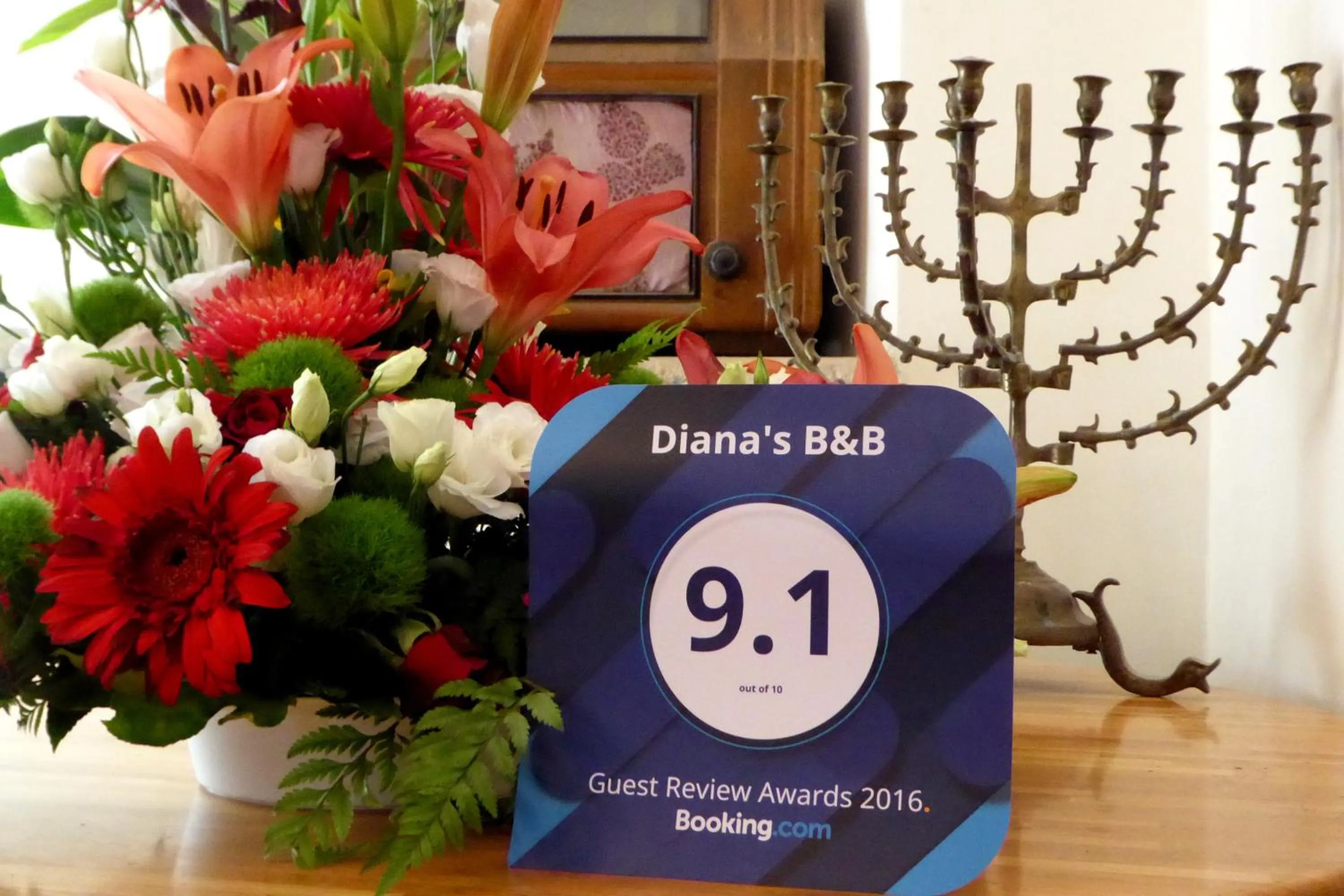 Certificate/Award in Diana's B&B