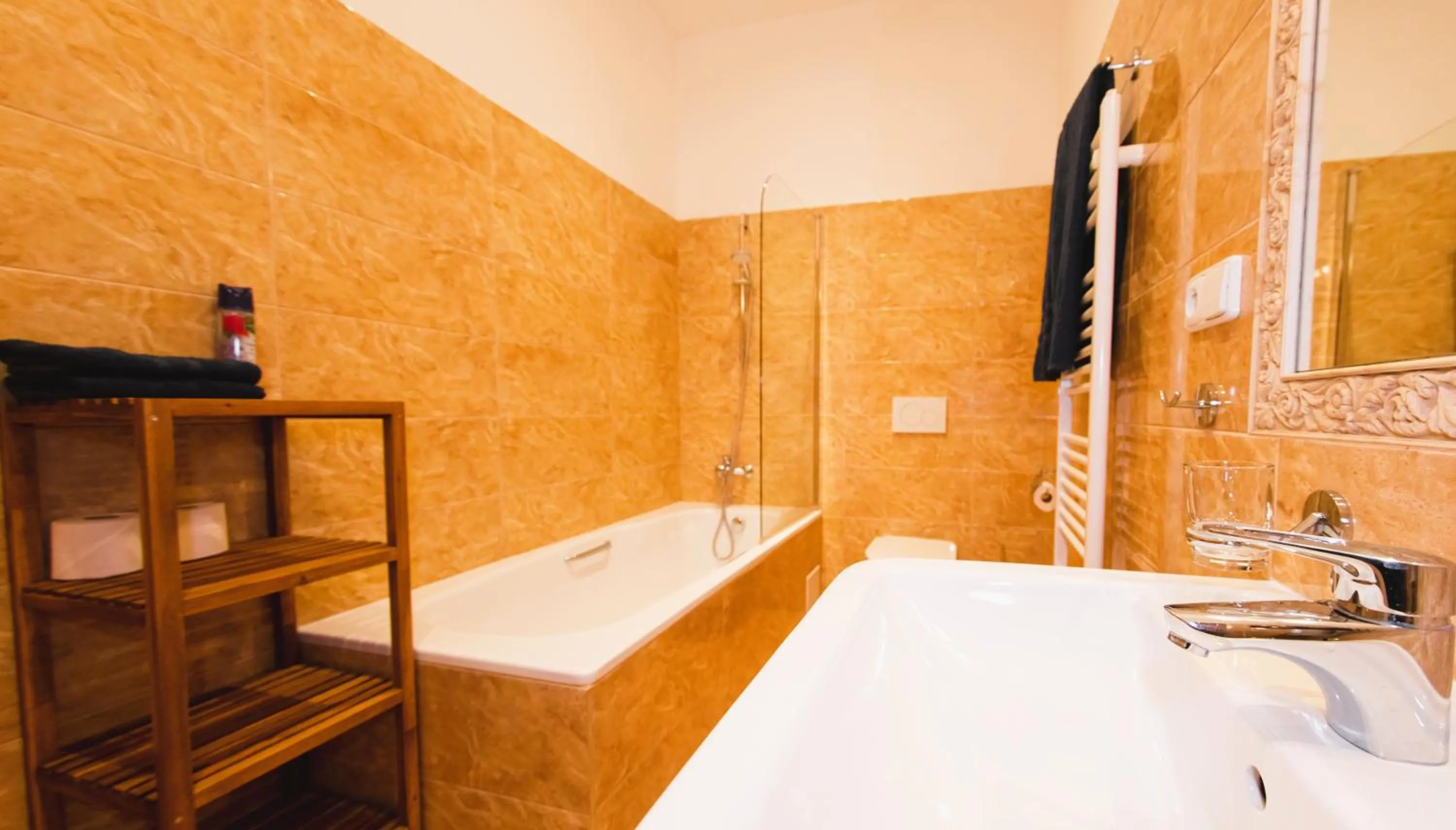 Bathroom, Bed in Prague Boutique Residence