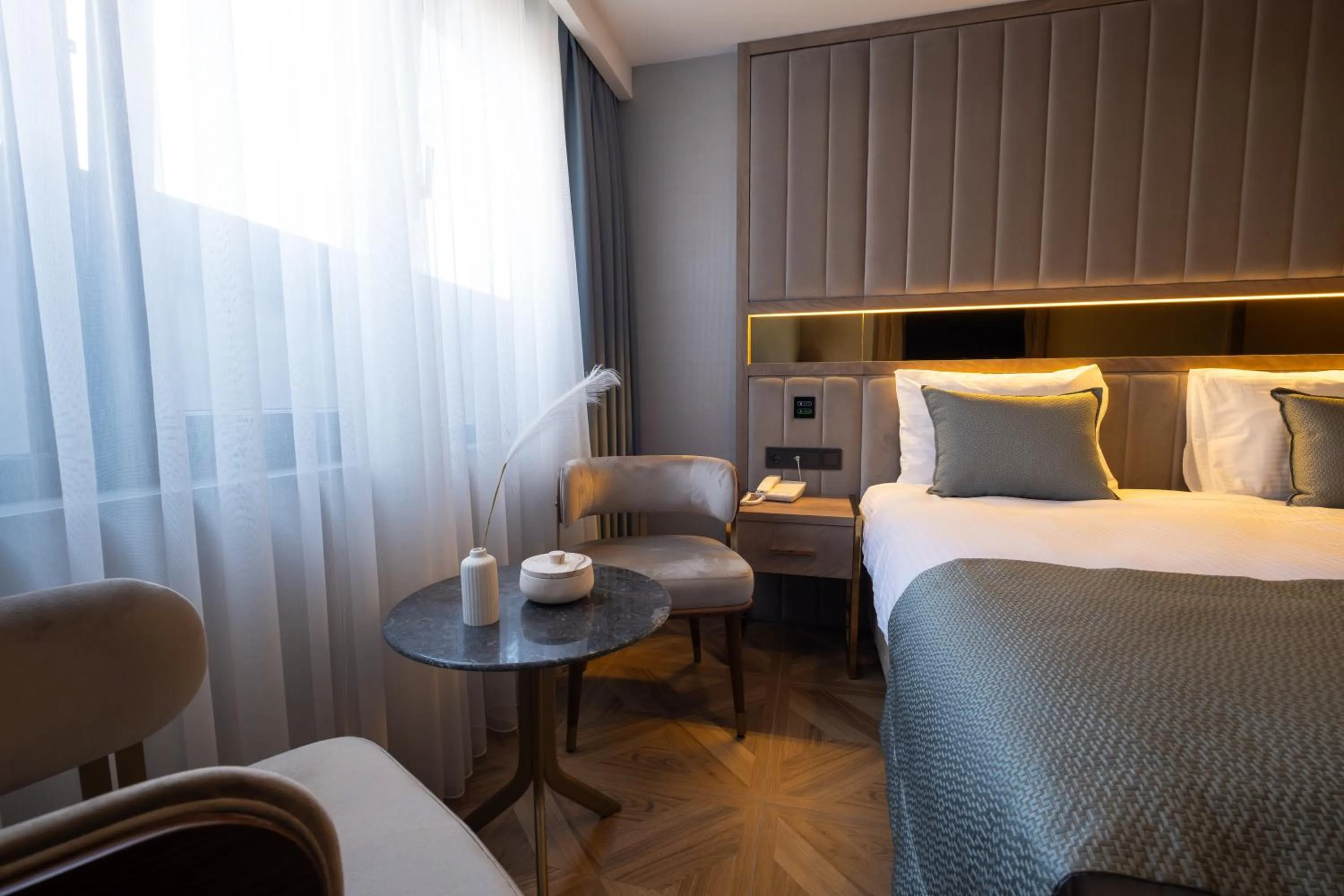 Bed in Buke Hotel Bomonti