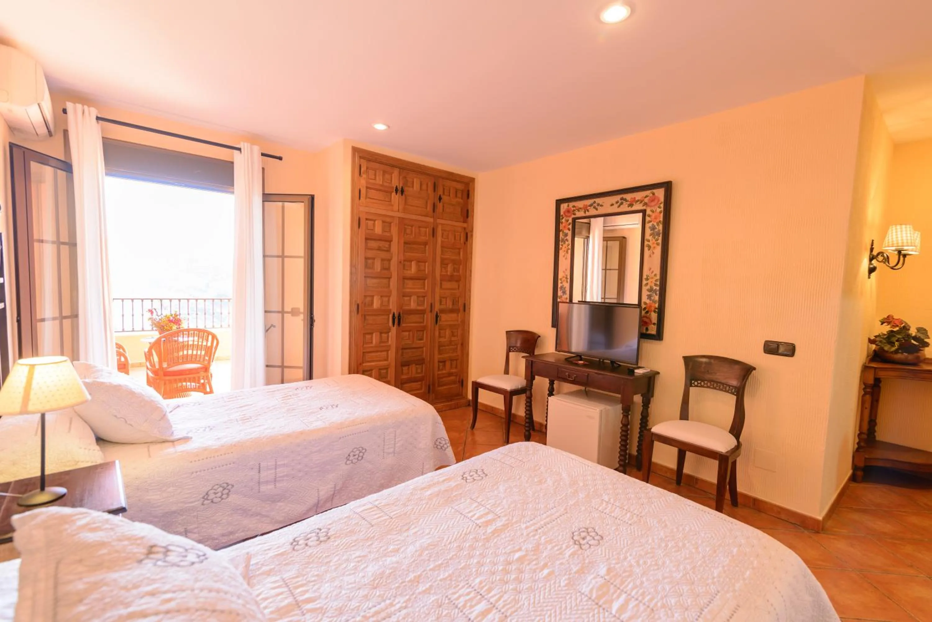 Bed in Hotel Rural Sierra Tejeda