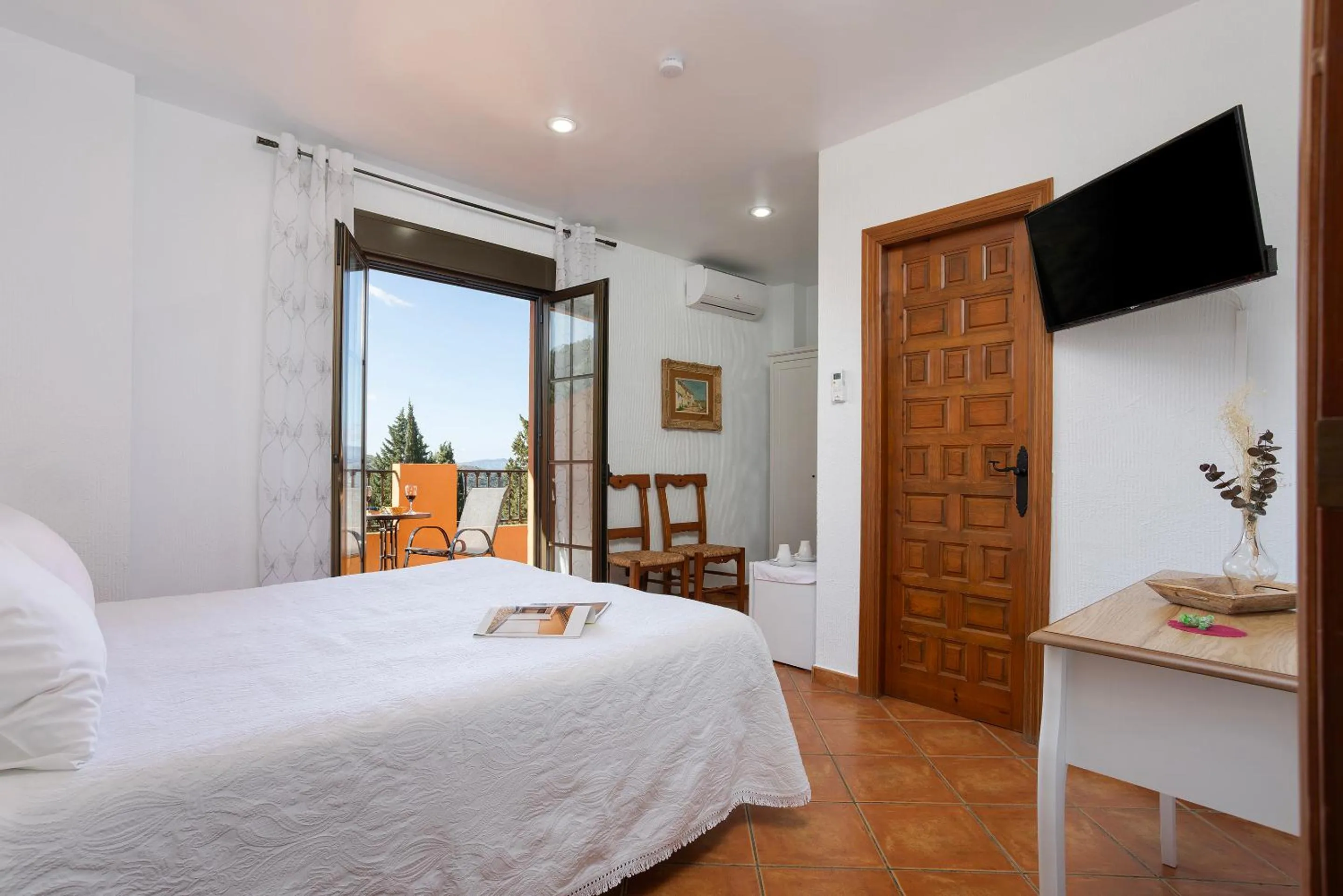 Bed in Hotel Rural Sierra Tejeda