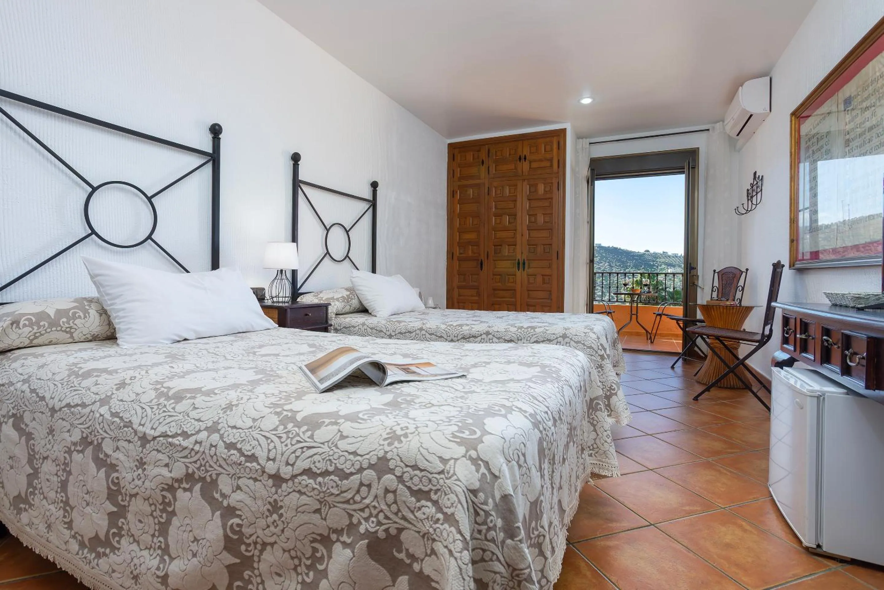 Bed in Hotel Rural Sierra Tejeda