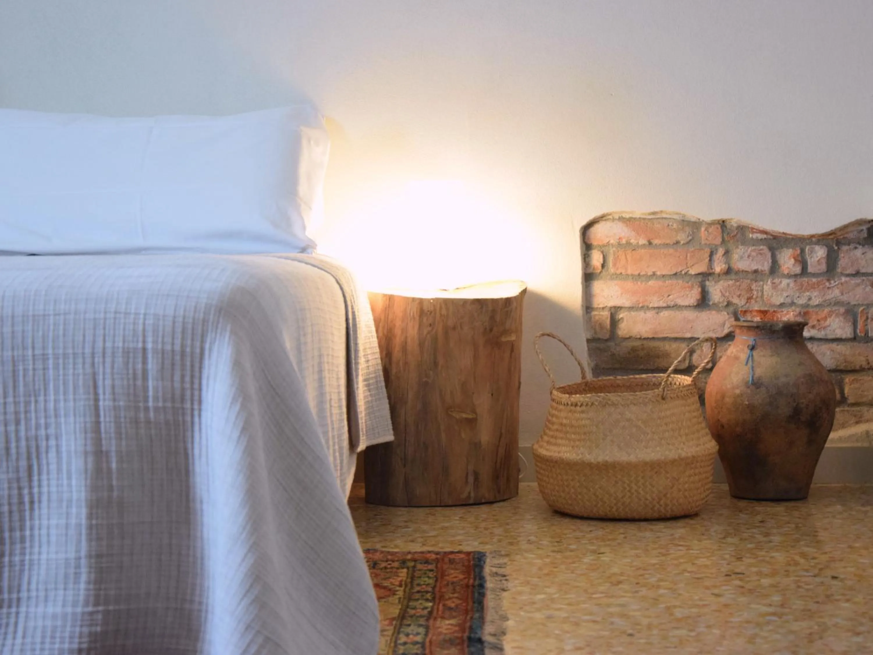 Bed in Colombara Farmhouse