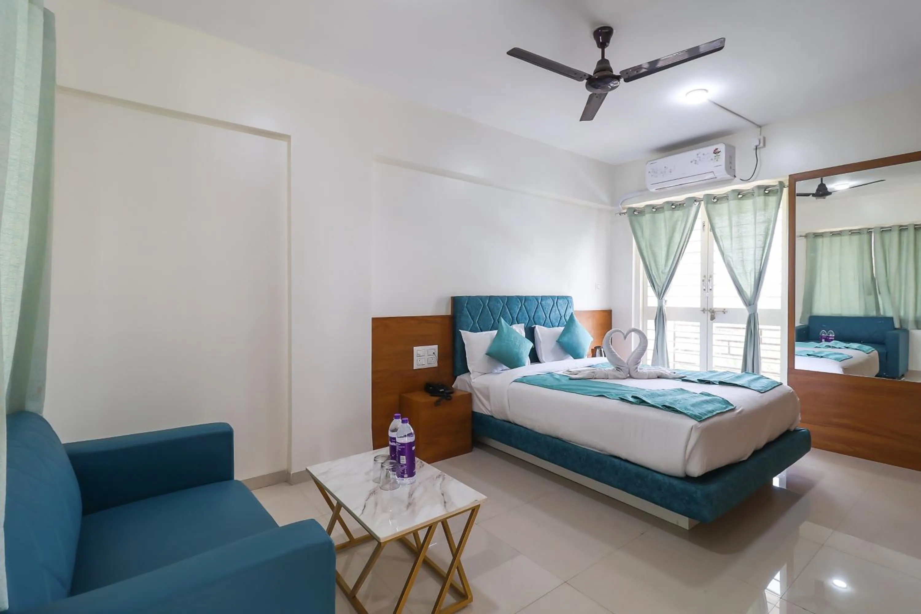 Bed in Hotel Tridents