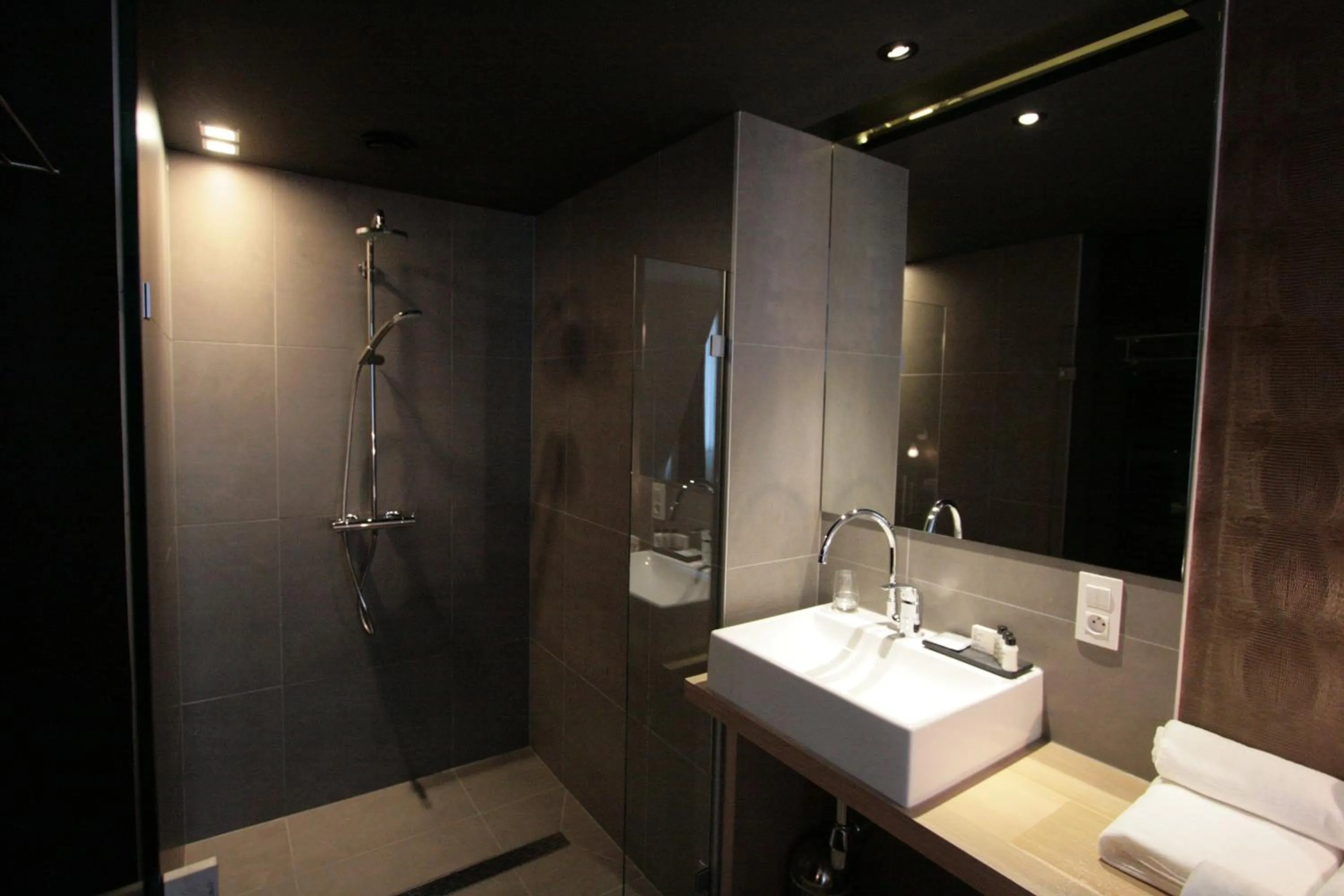 Shower in Amosa Liège City Centre Hotel