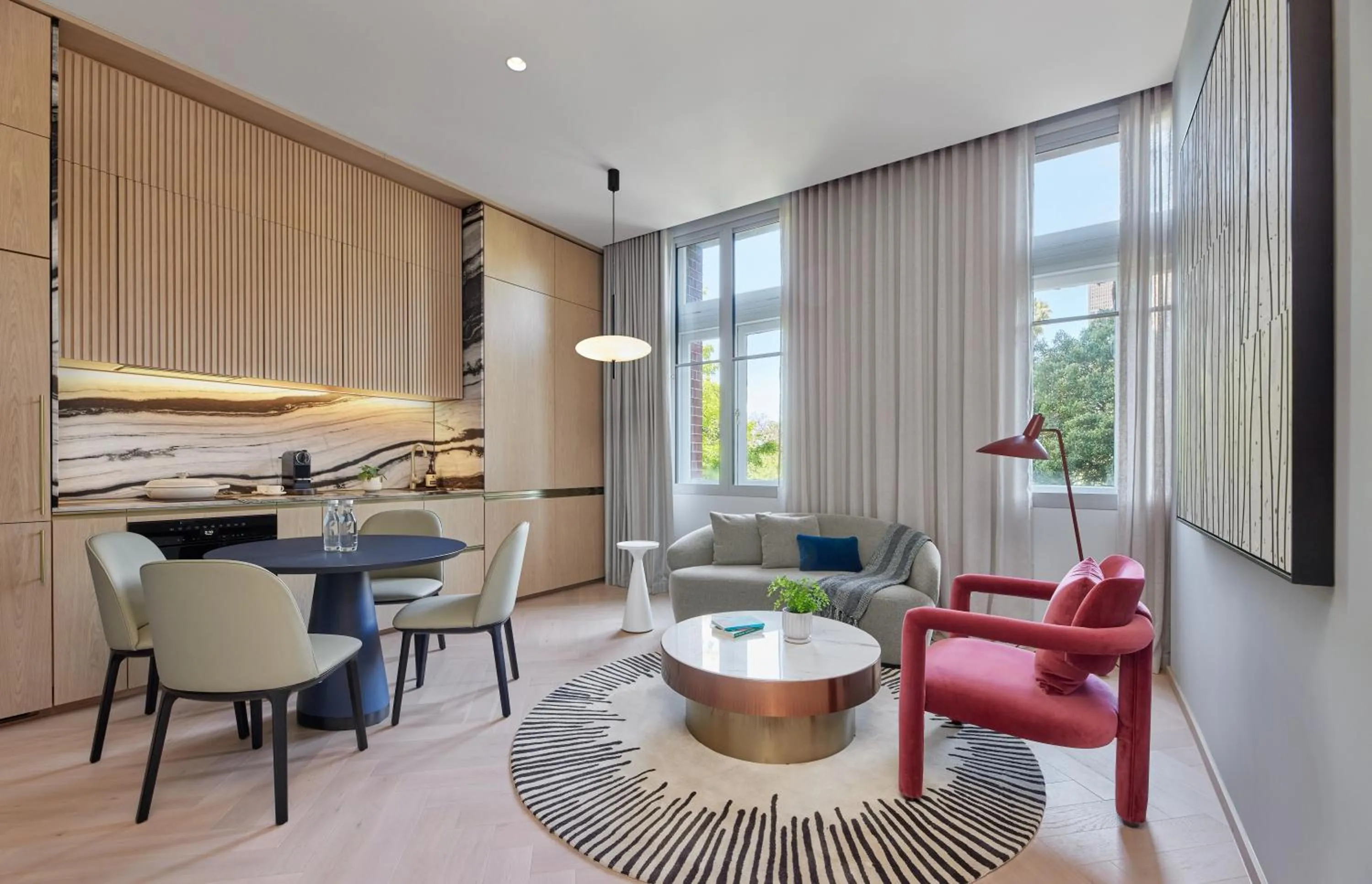 Living room in Lanson Place Parliament Gardens