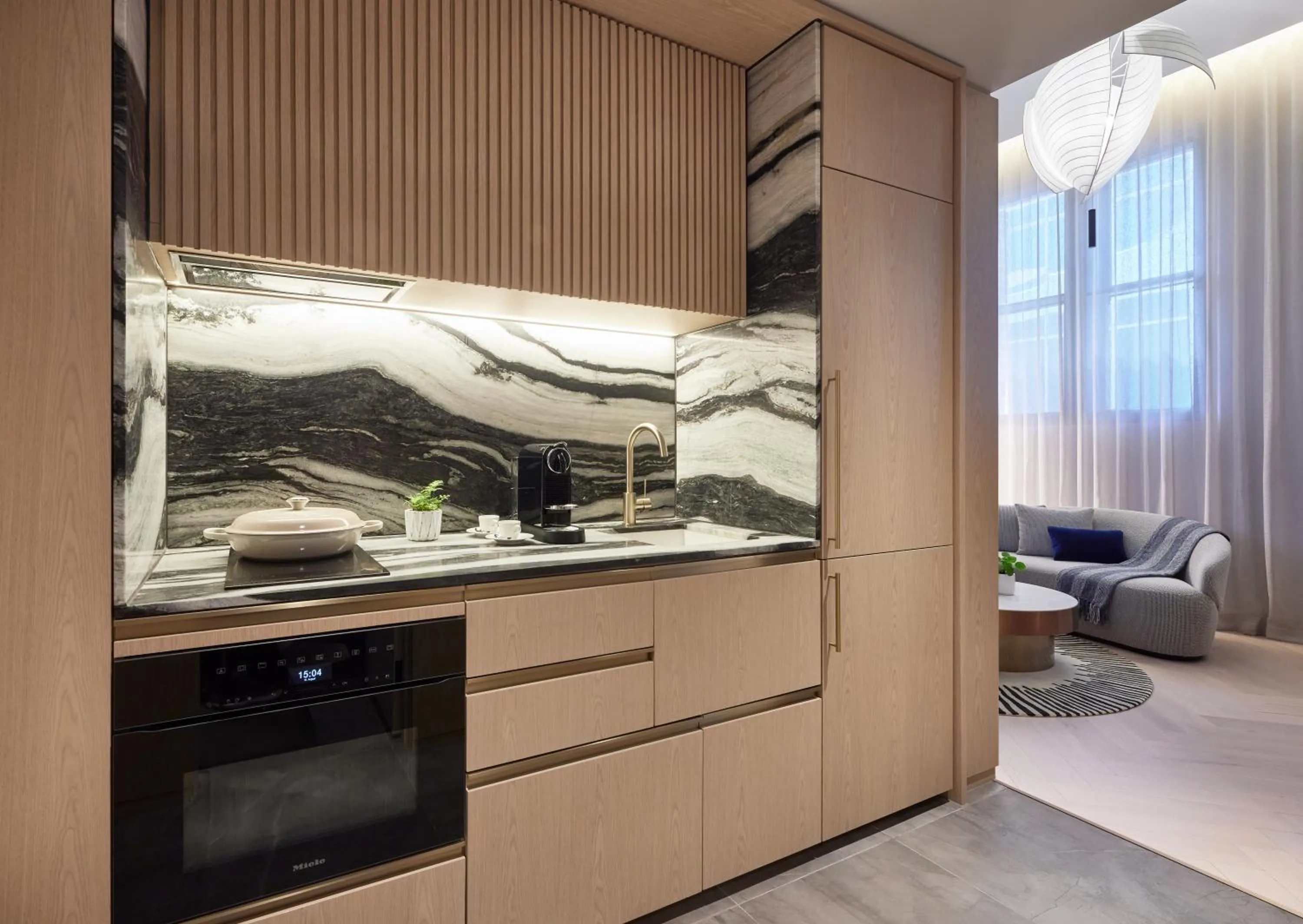 Kitchen or kitchenette in Lanson Place Parliament Gardens