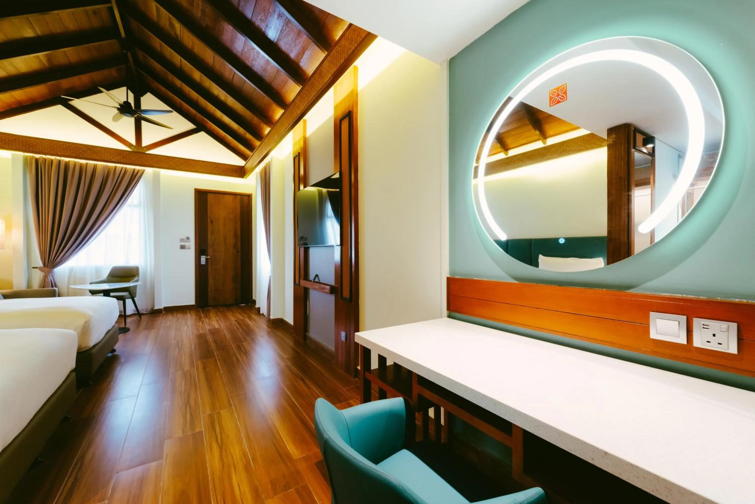 Bed in Borneo Beach & Mangrove Resort