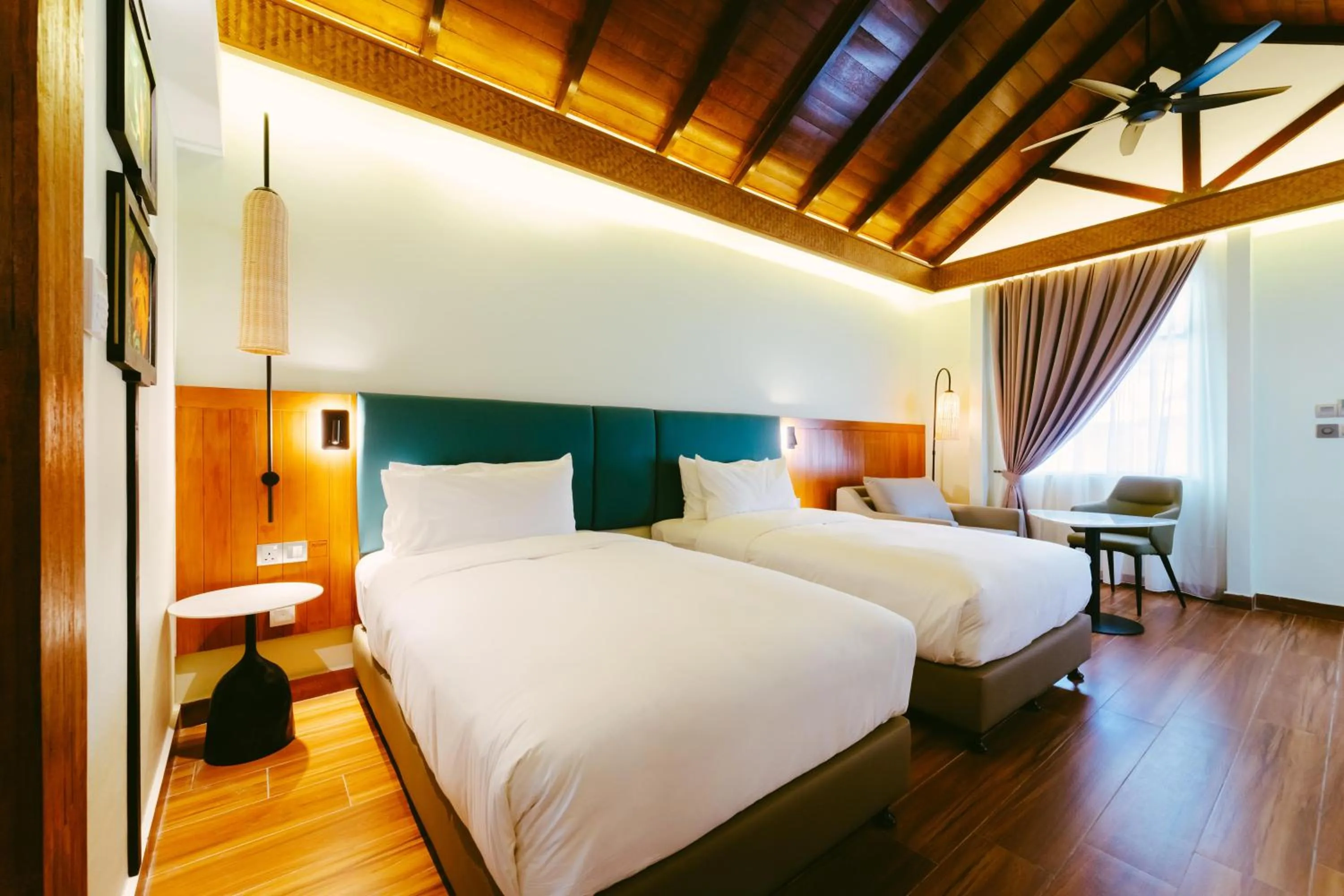 Bed in Borneo Beach & Mangrove Resort