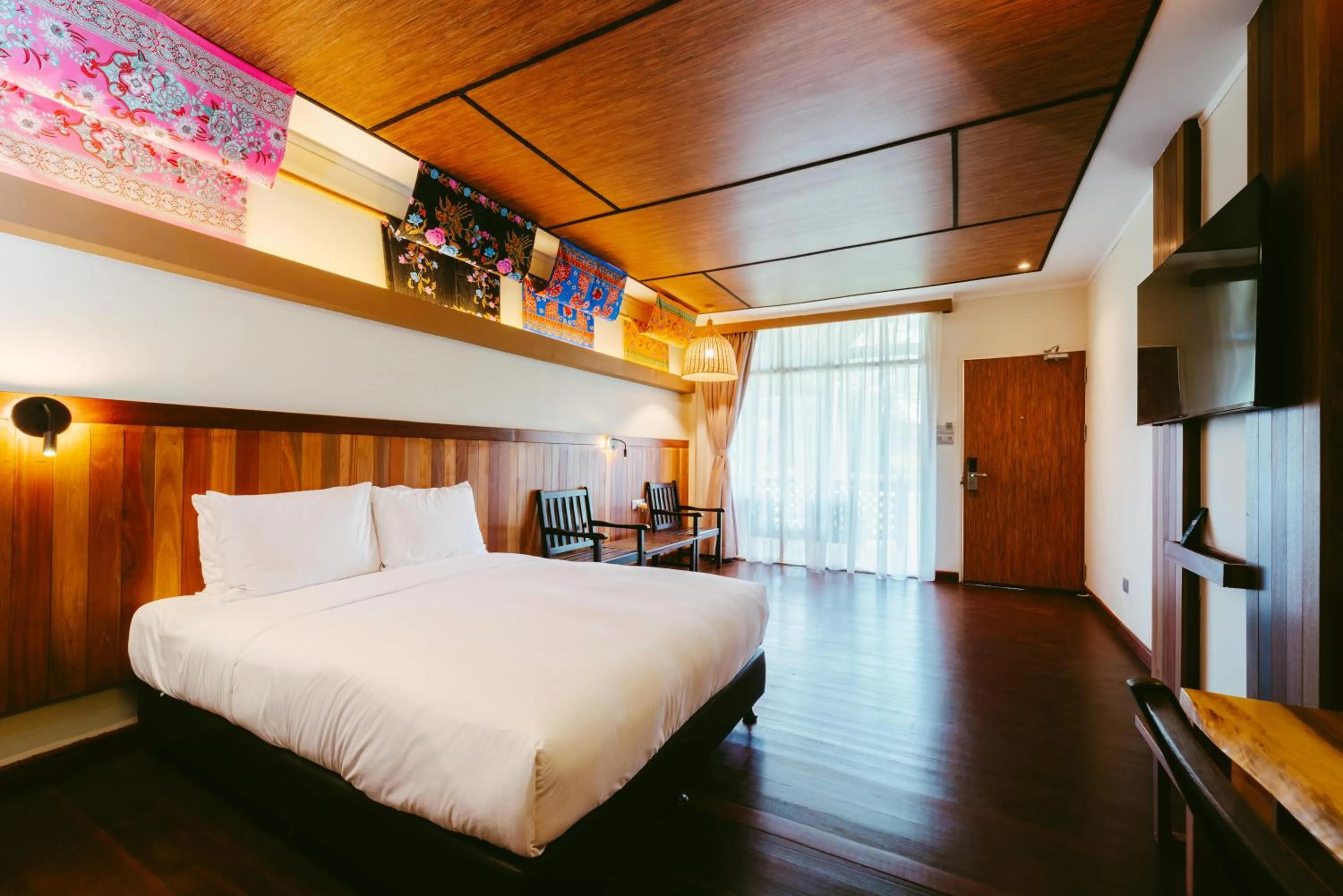 Bed in Borneo Beach & Mangrove Resort