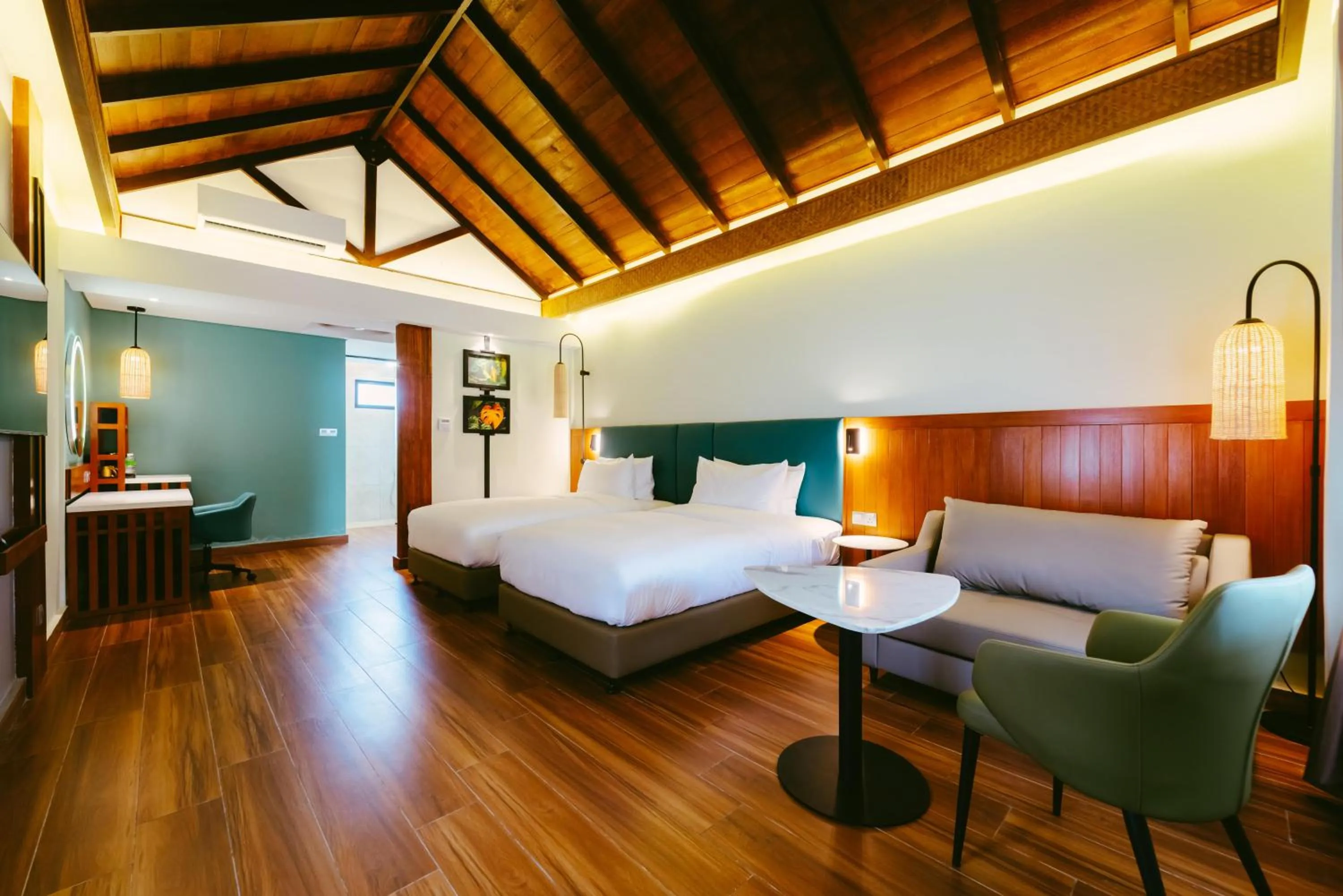 Bed in Borneo Beach & Mangrove Resort