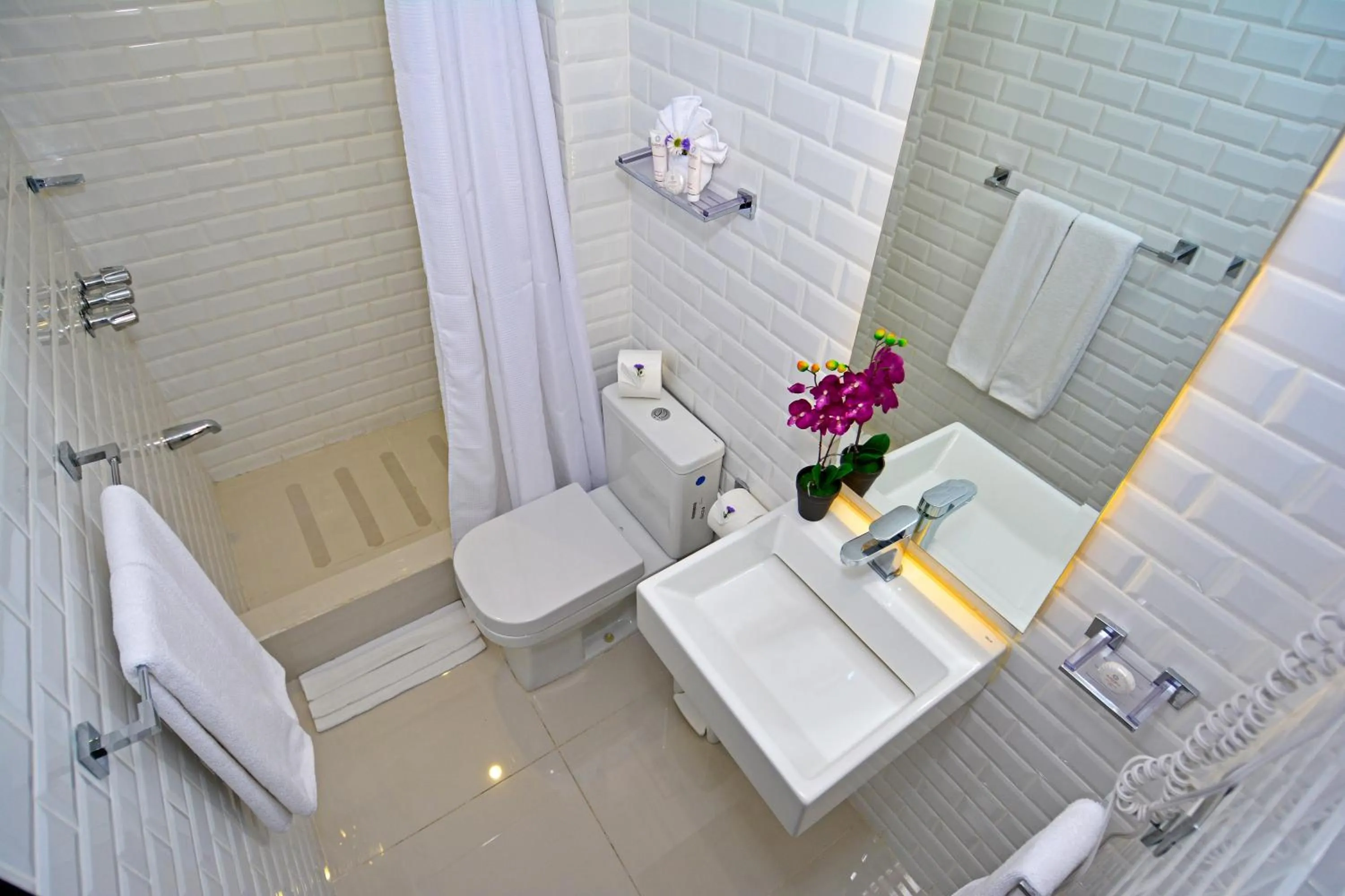 Shower in Auténtico Hotel