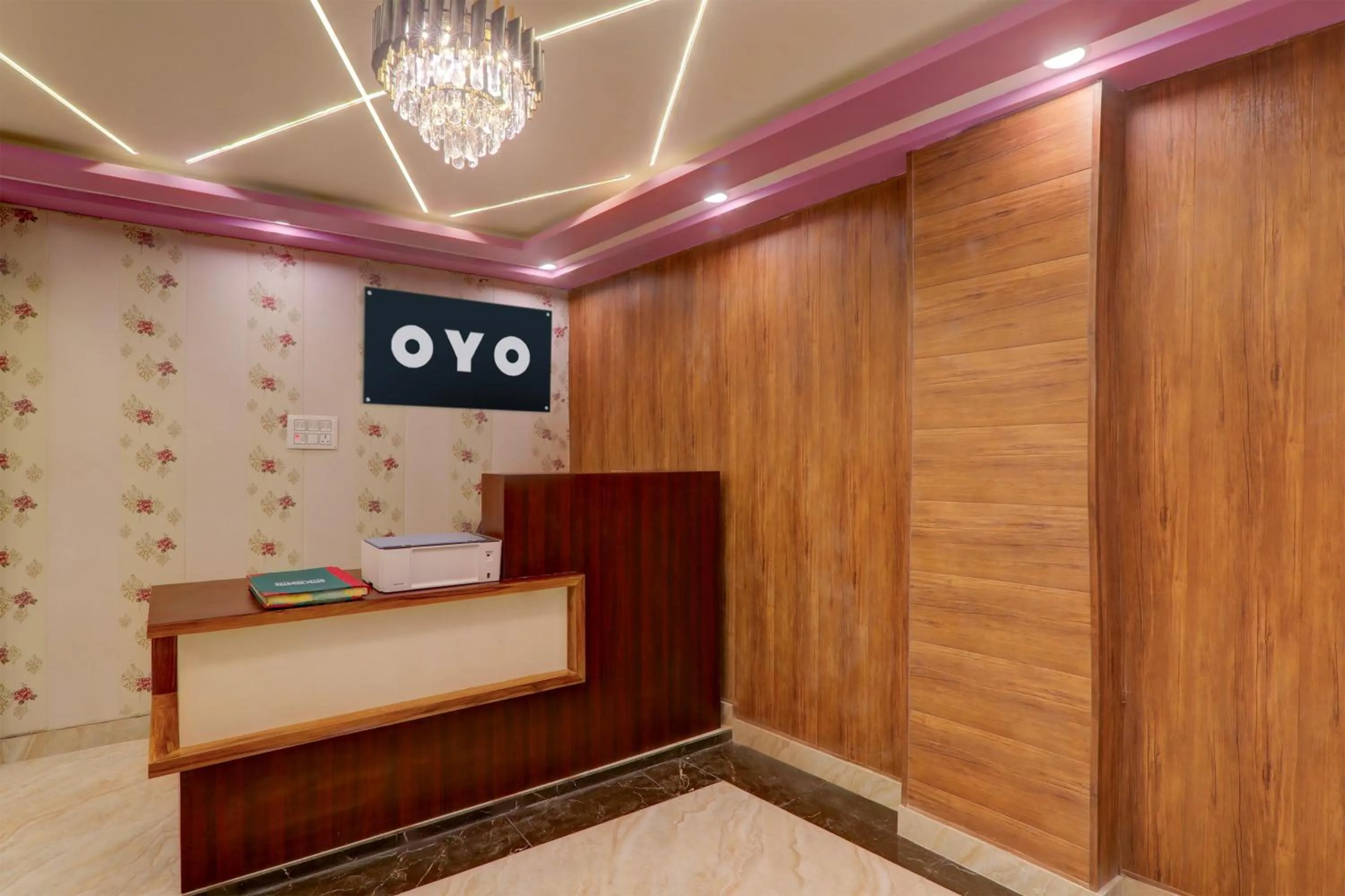 Lobby or reception in Hotel O Krishna guest house and restaurant