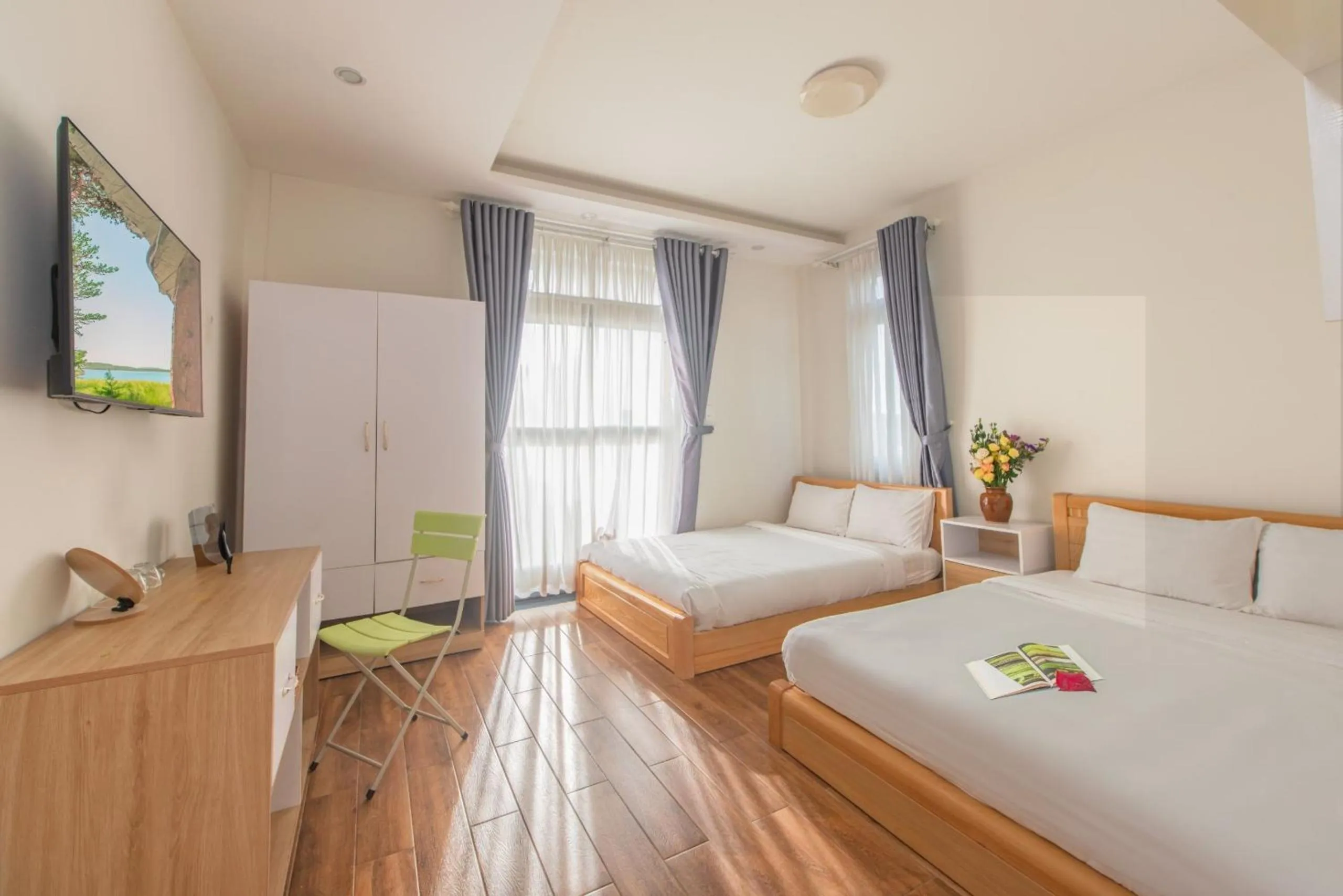 Bed in Nhý Villa Đà Lạt Review