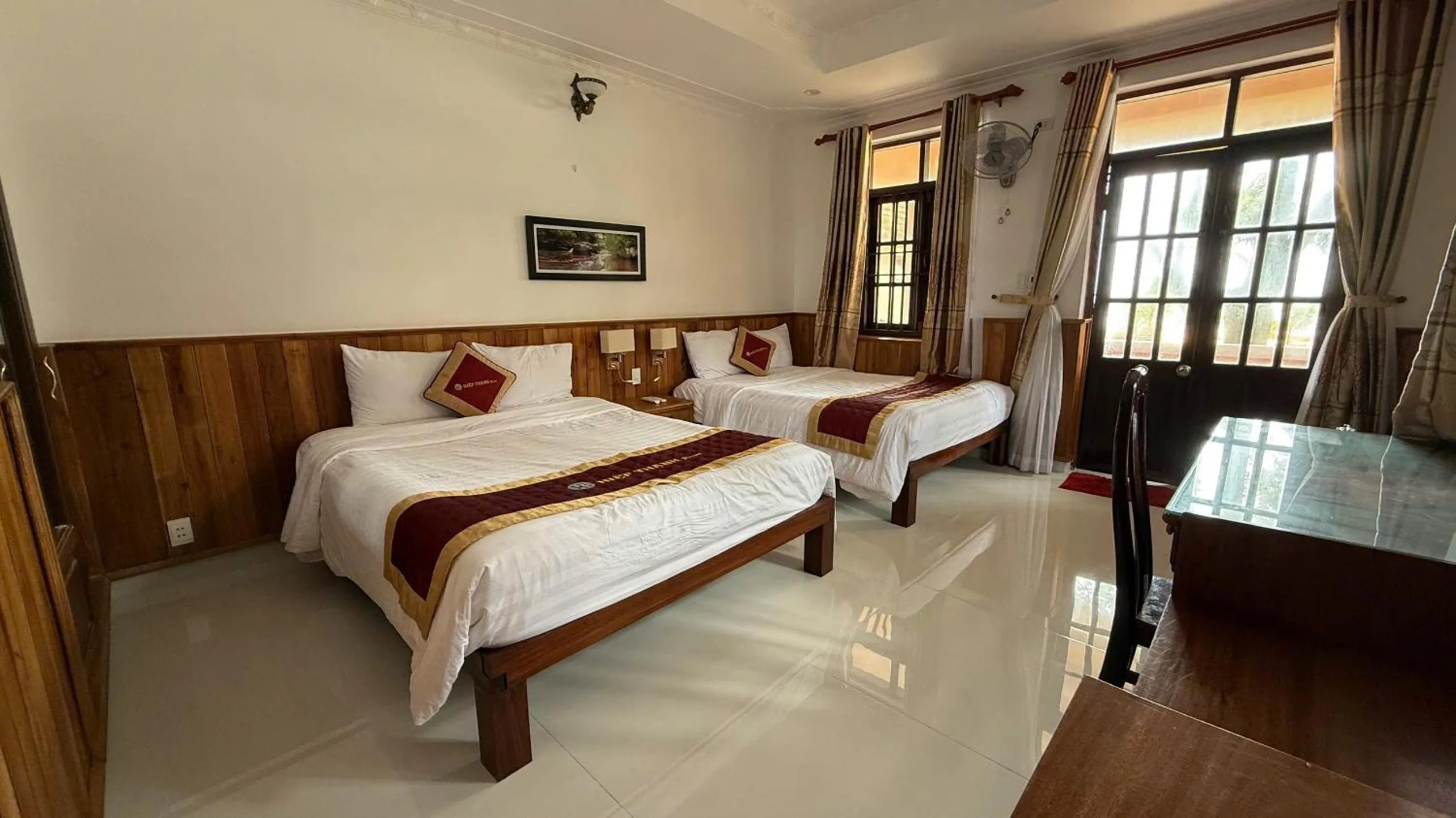 Bed in Hiep Thanh Resort