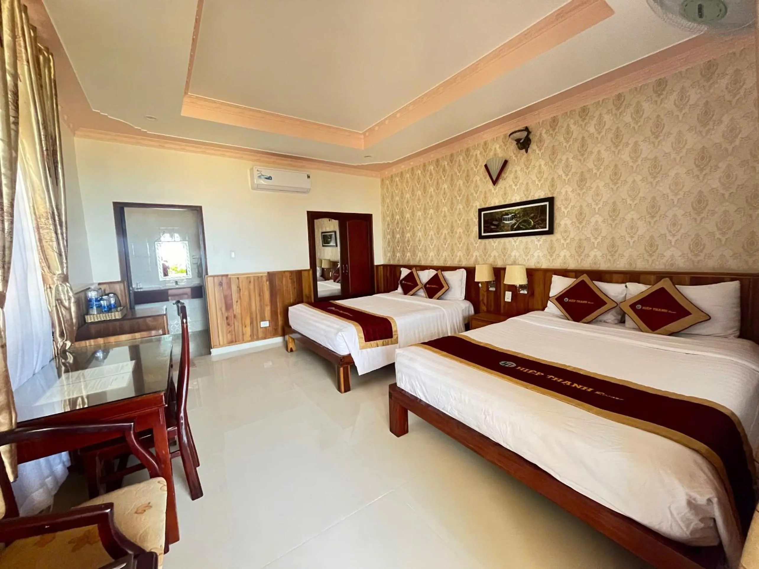 Bed in Hiep Thanh Resort