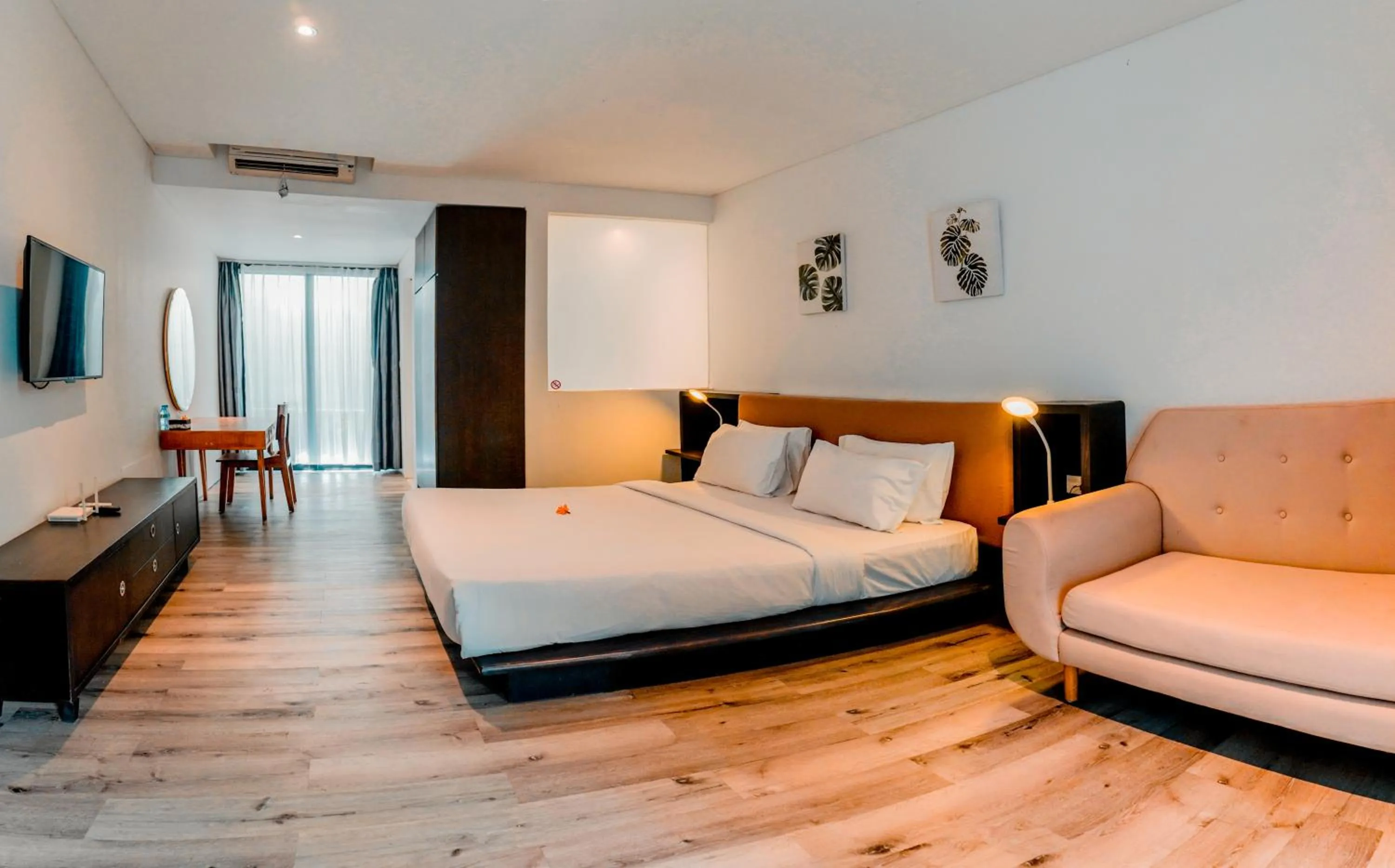 Communal lounge/ TV room, Bed in Sunrise Suite Seminyak by ARM Hospitality