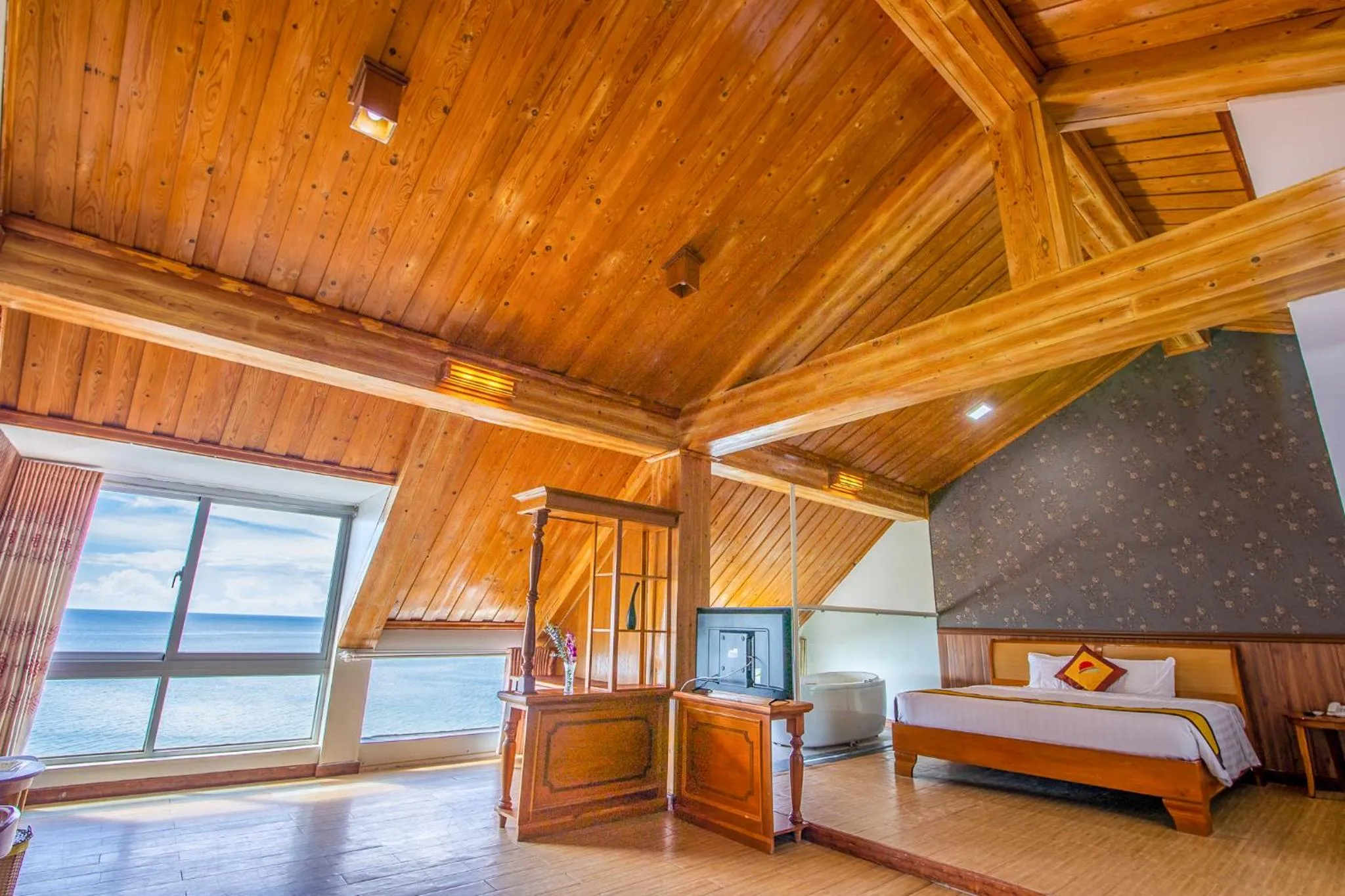 Bedroom, Bed in Sun Viet Resort Phu Quoc