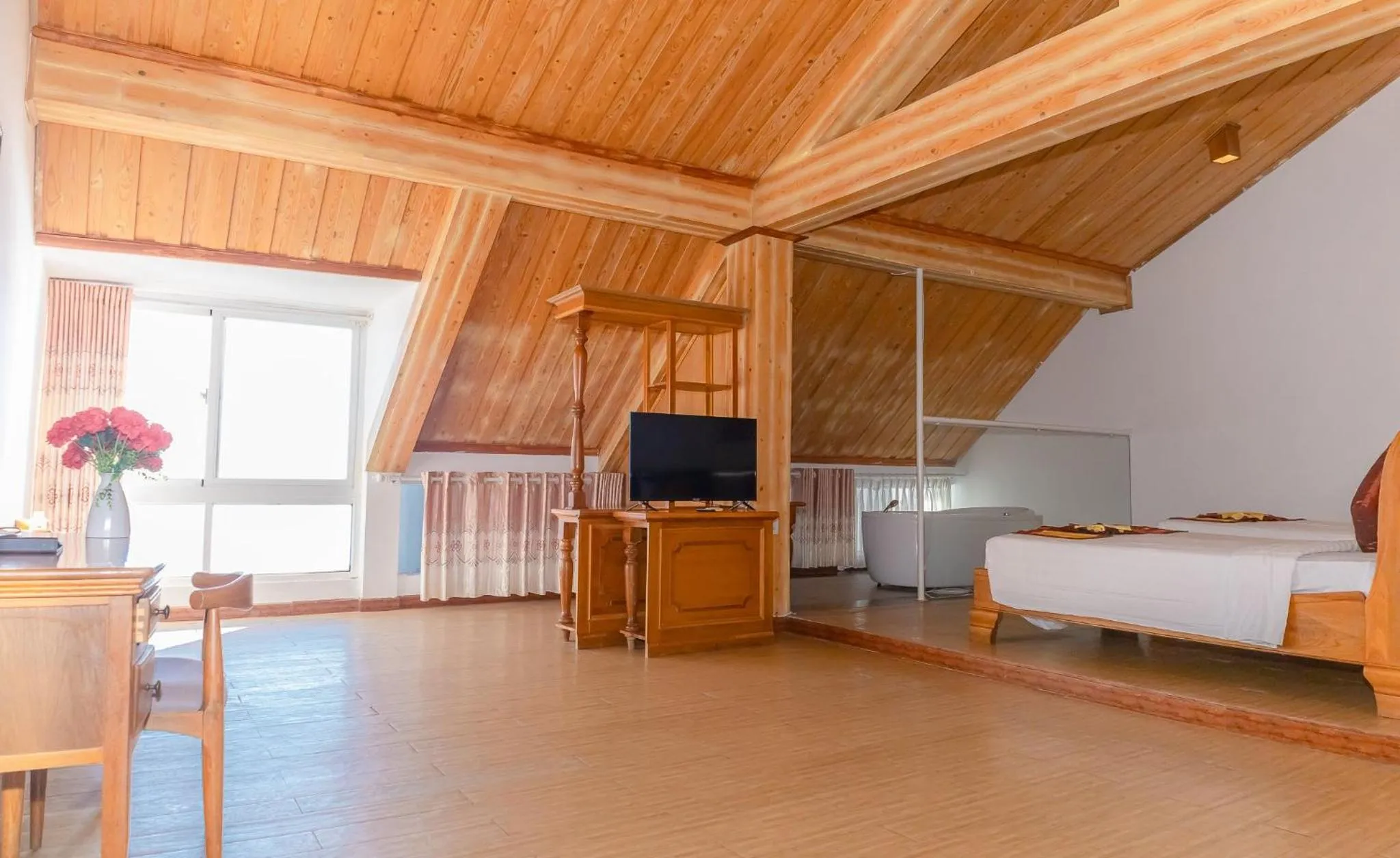 Communal lounge/ TV room in Sun Viet Resort Phu Quoc