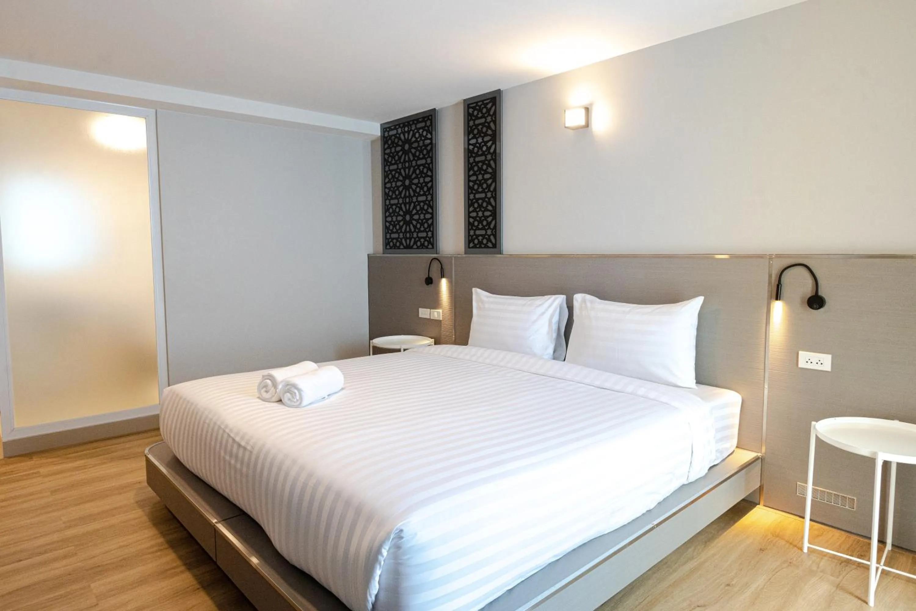 Bed in วัน บัดเจท ตาก แม่สอด One Budget Hotel Tak Maesot