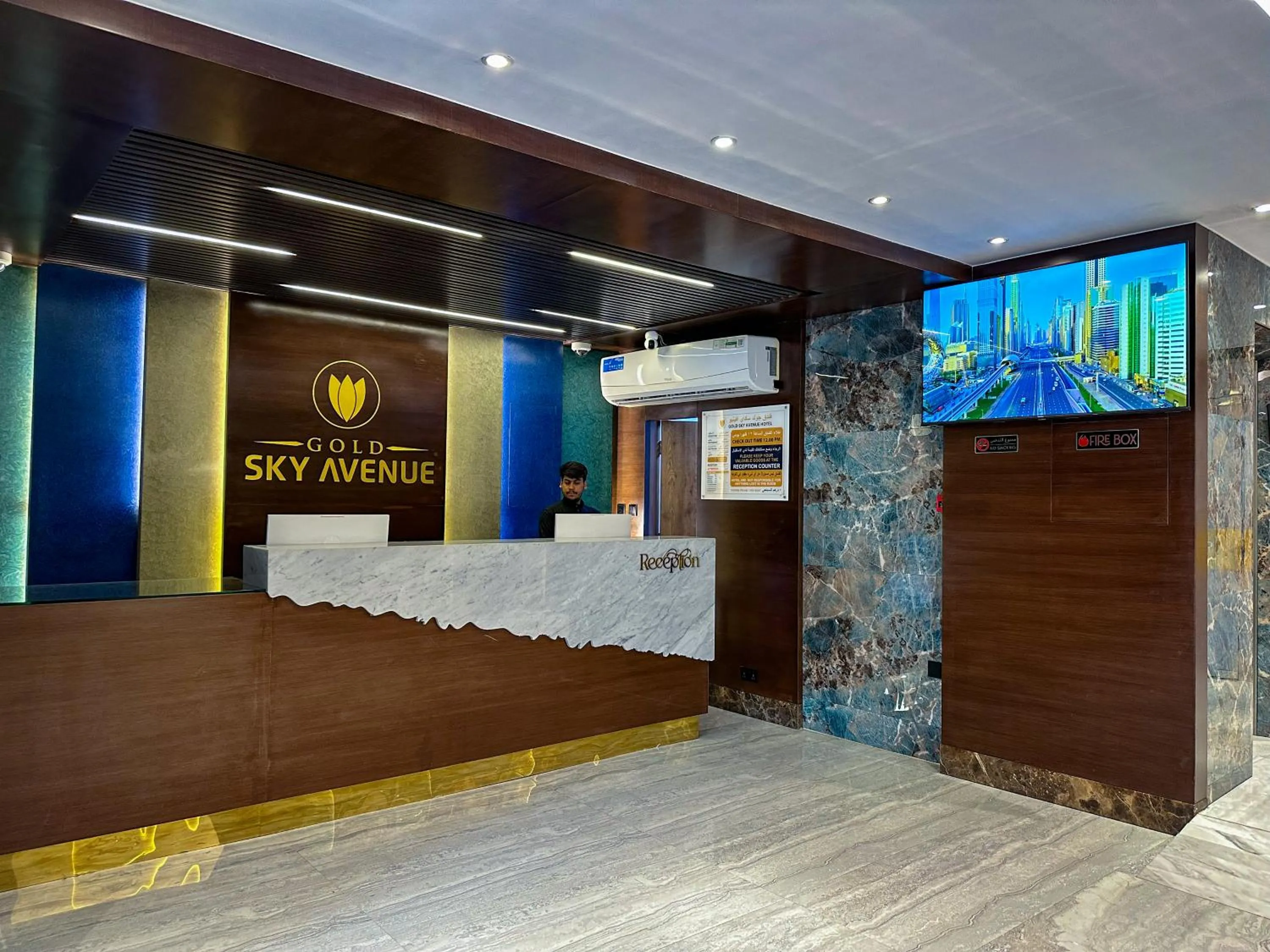 Lobby or reception in GOLD SKY AVENUE HOTEL