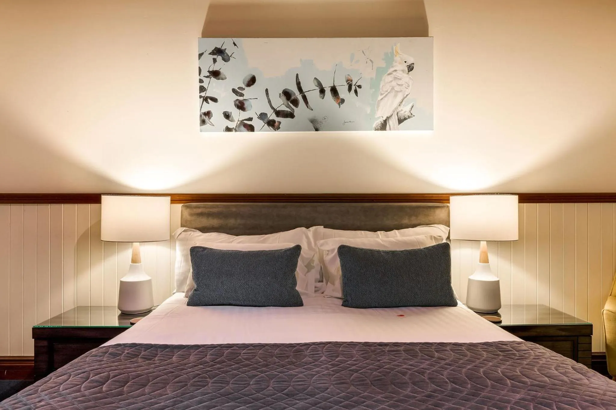 Bed in Yallingup Lodge Spa Retreat