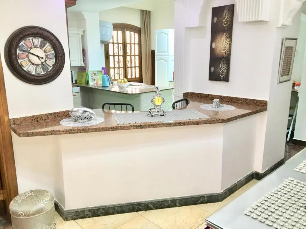 kitchen in One bedroom apartment city views local to Airport