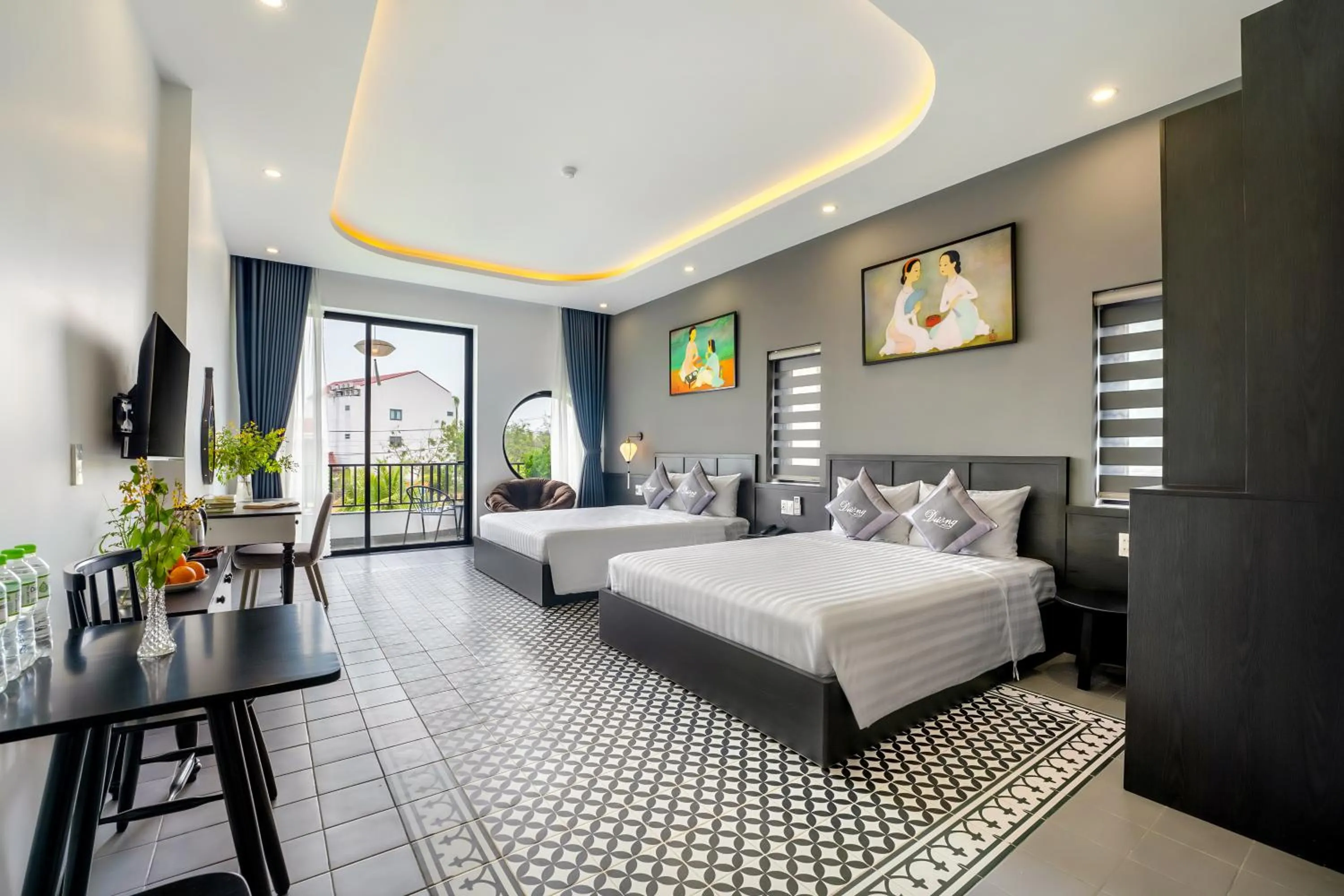 Bed in Dương Villa