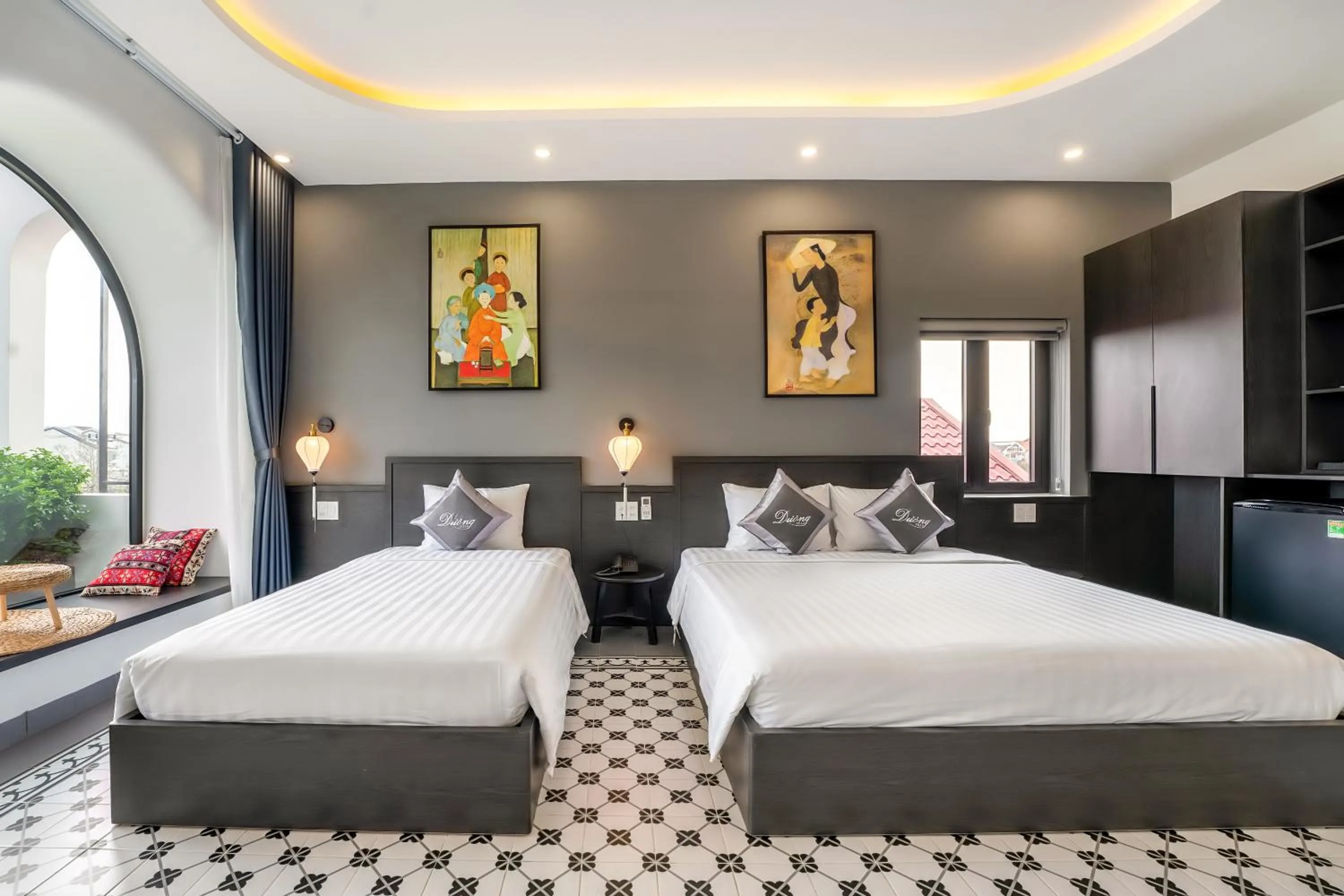 Bed in Dương Villa