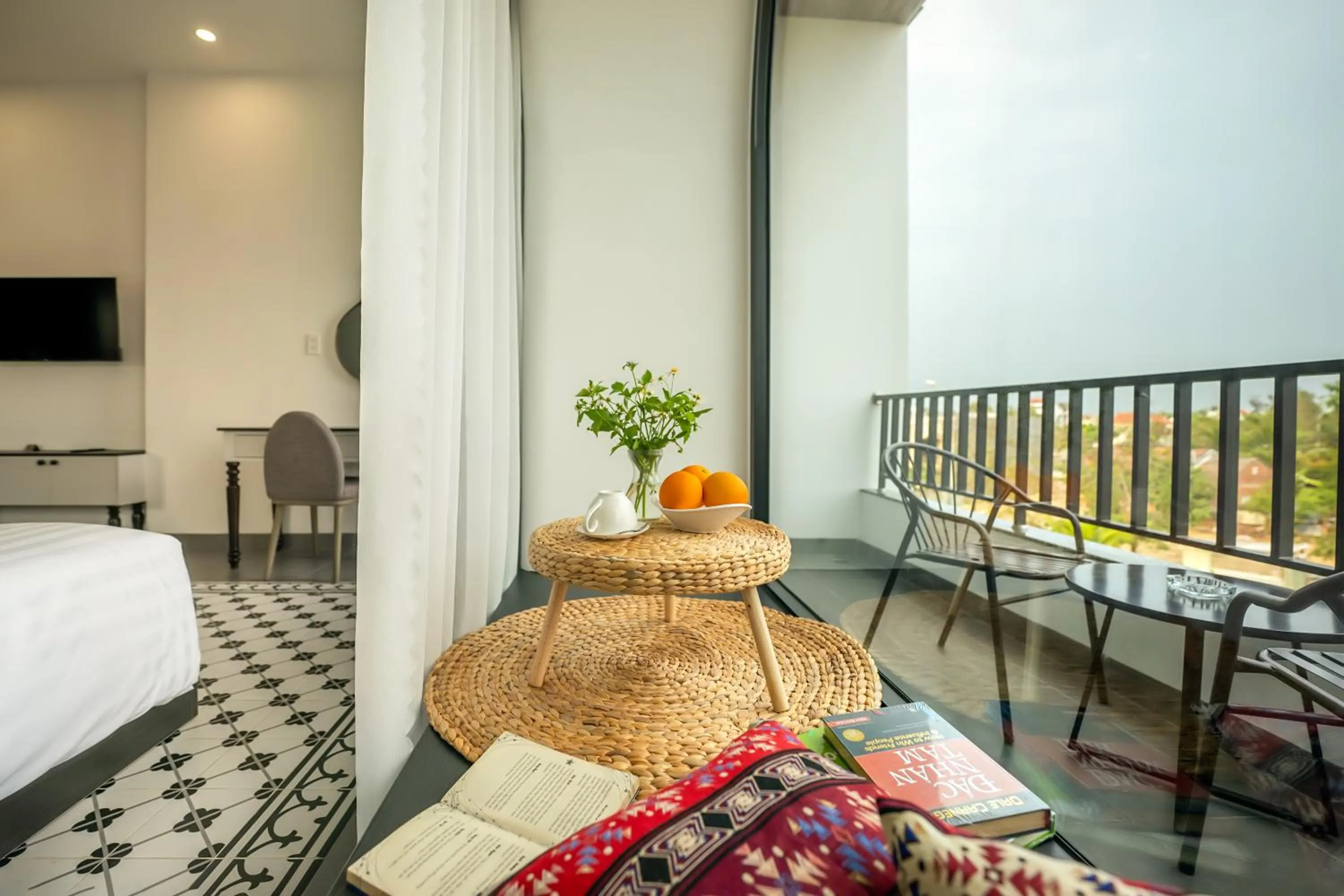 View (from property/room), Bed in Dương Villa