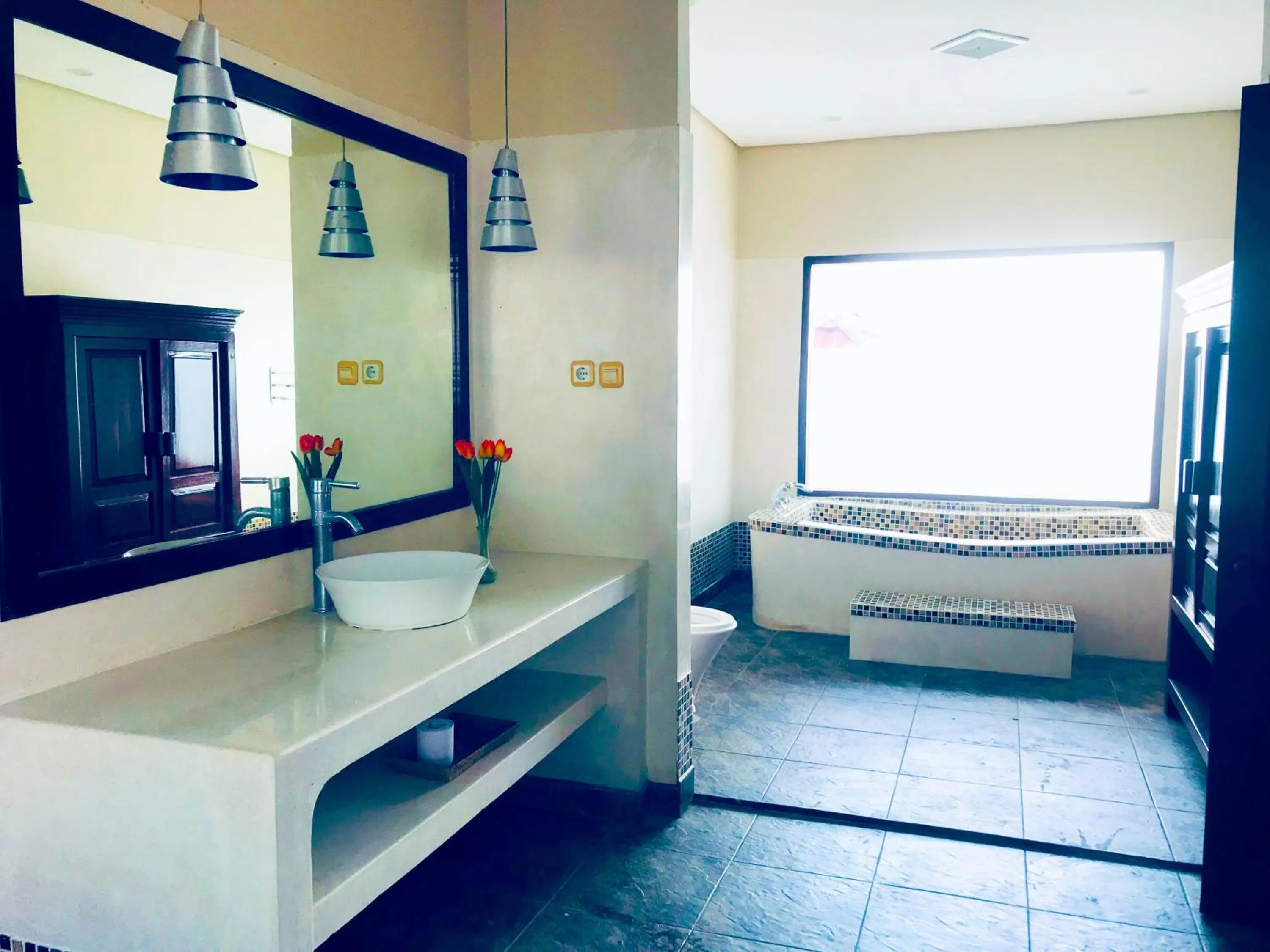 Bed in Imaj Private Villas