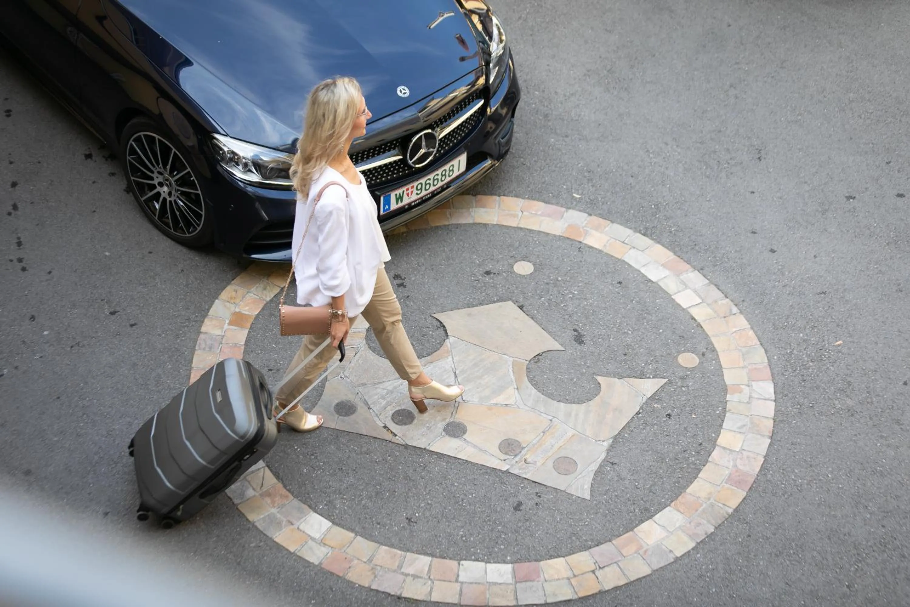Patio in Stadthotel zur goldenen Krone