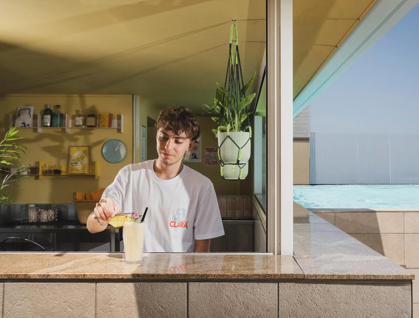 Swimming pool in Hotel Aria