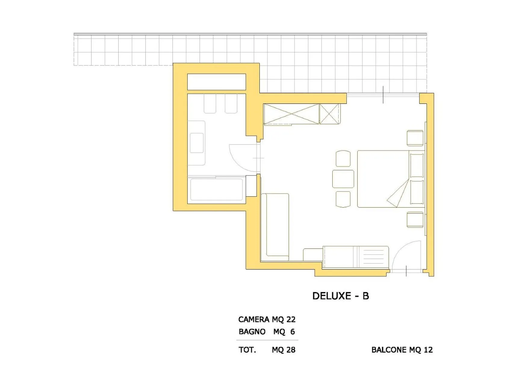 Floor plan in Hotel Aria