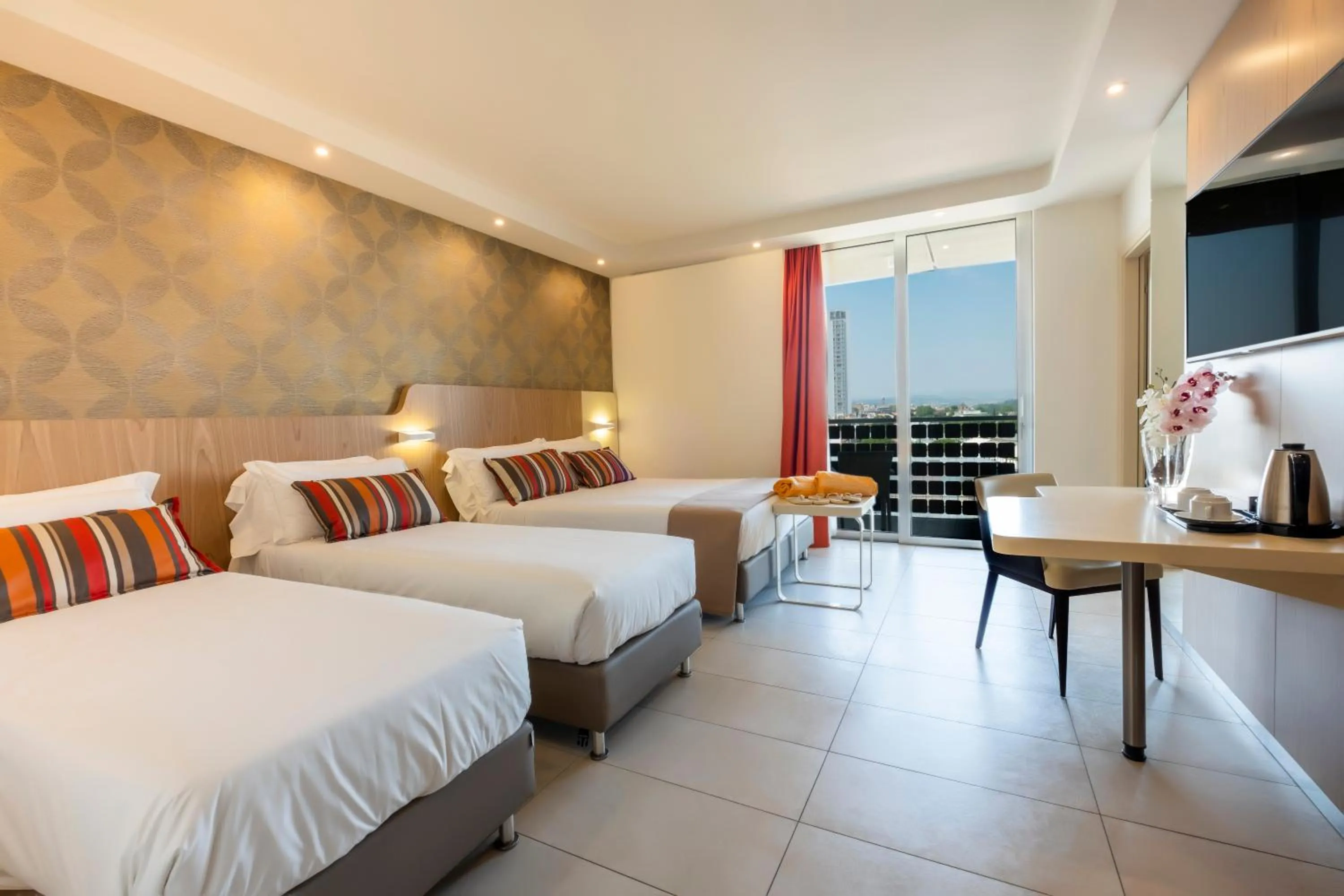 Bedroom, Bed in Hotel Aria