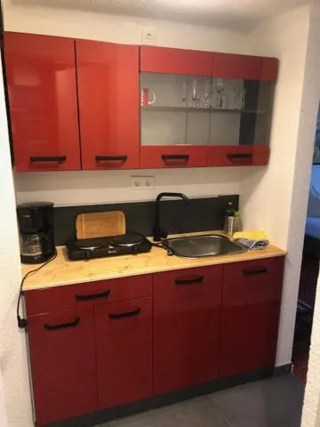 Kitchen or kitchenette in Hotel Saarland Lebach