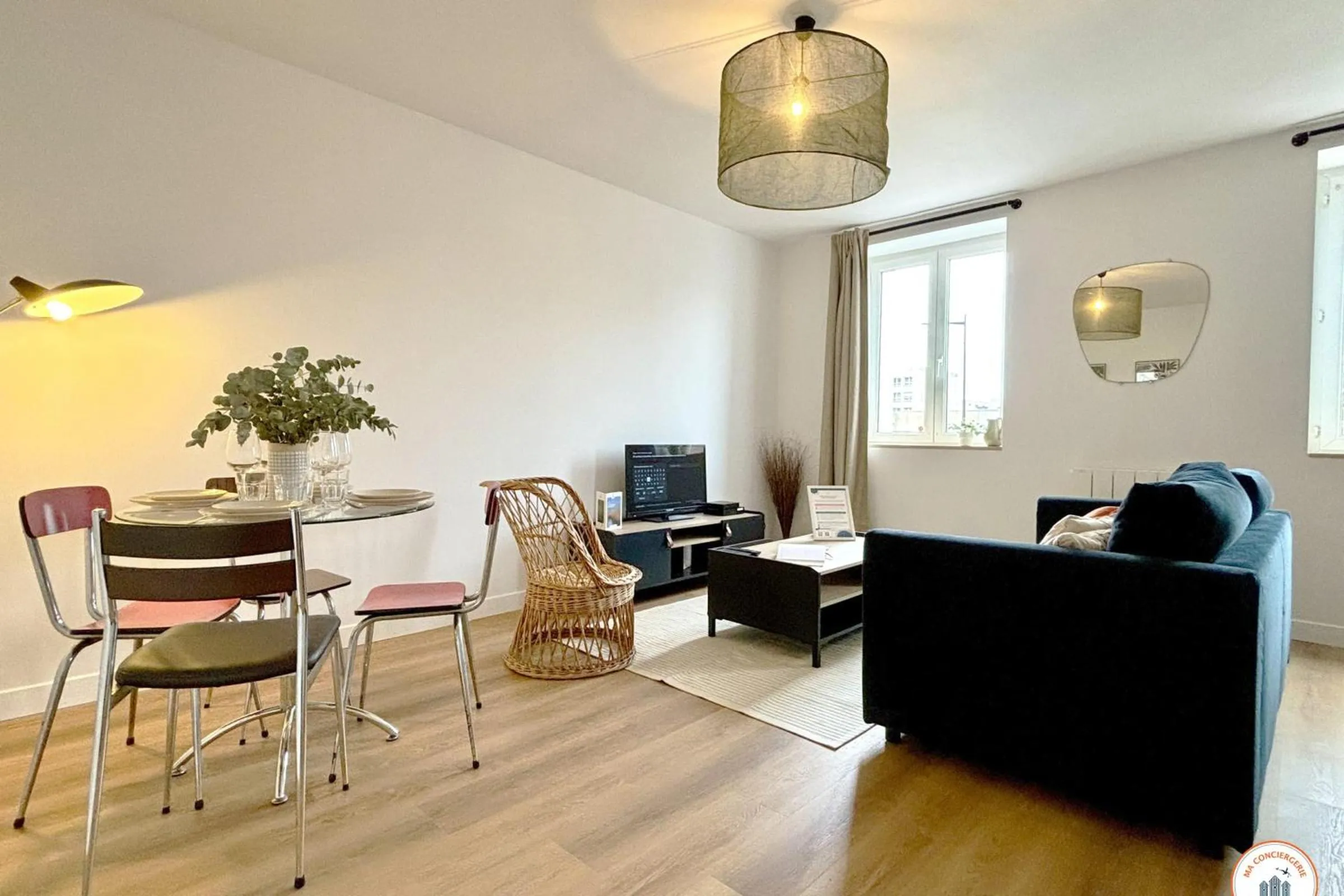 Living room in Le Mailleraye - Calme - Hypercentre