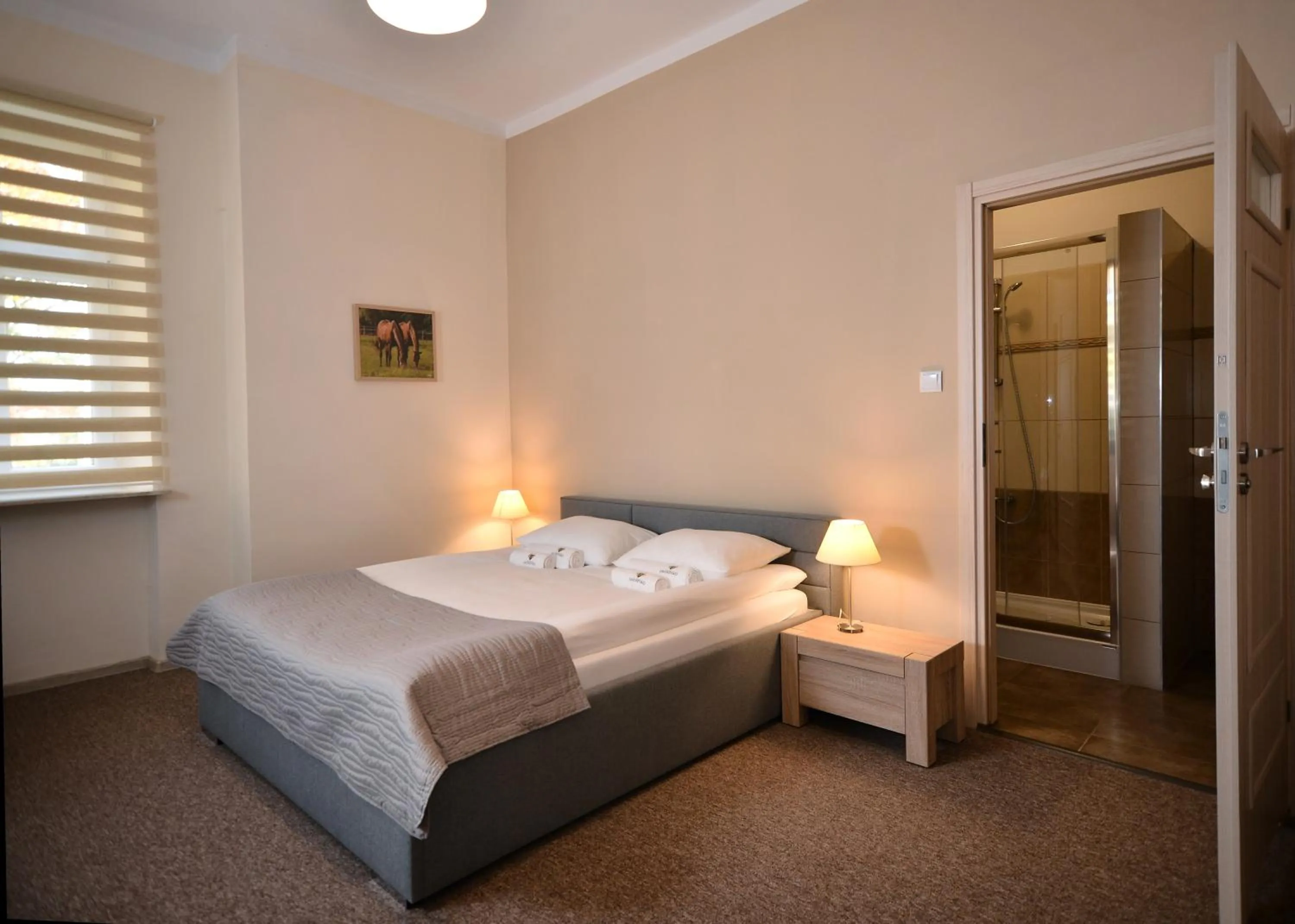 Bathroom, Bed in Dworzysko