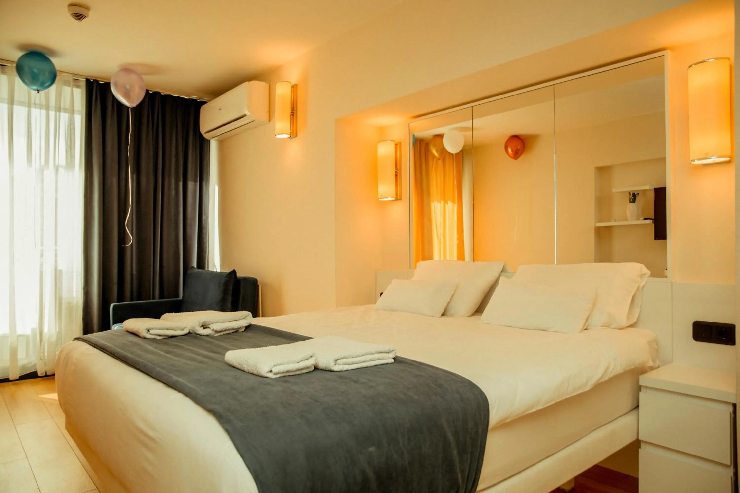 Bed in Orbi City Hotel