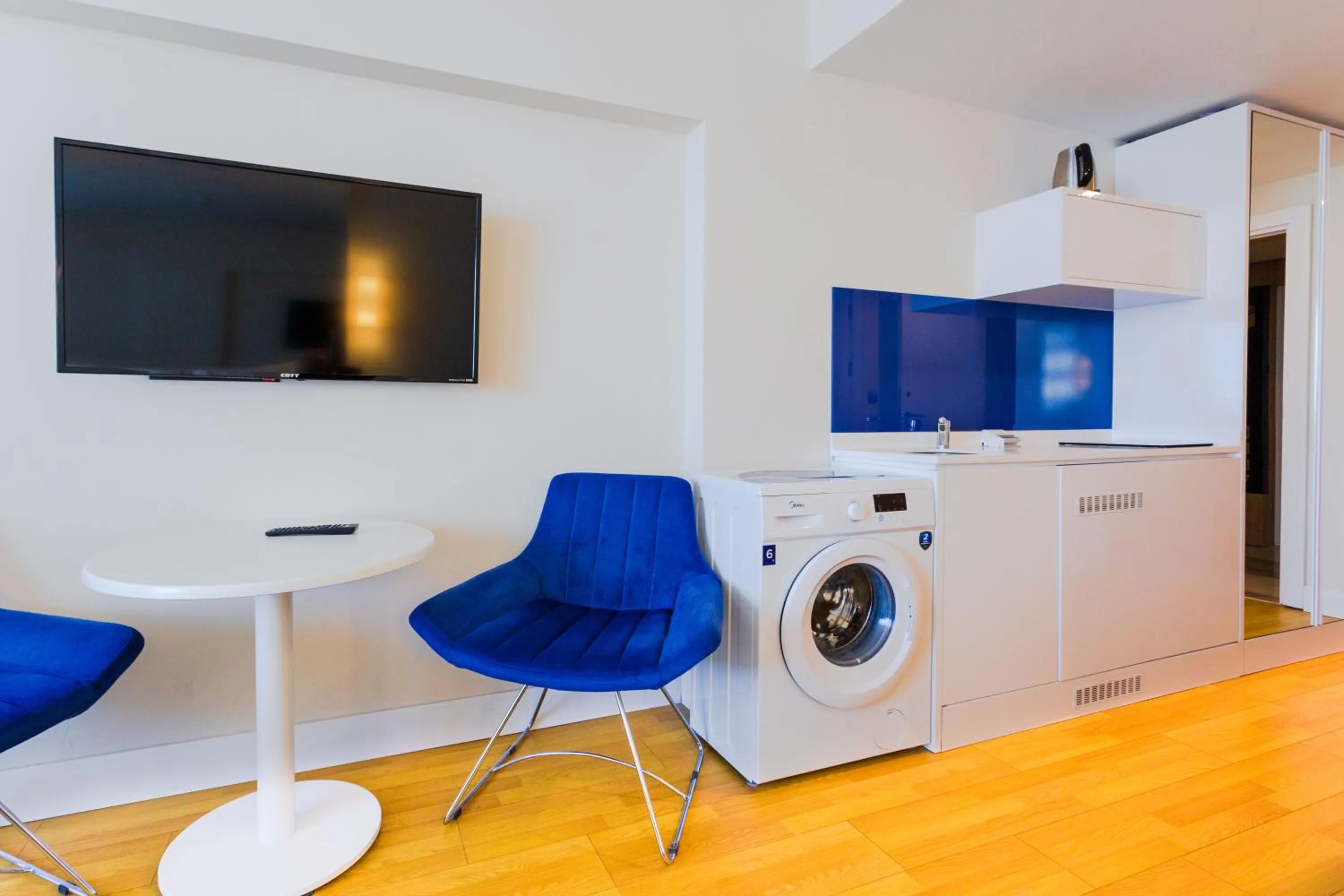 Kitchen or kitchenette in Orbi City Hotel