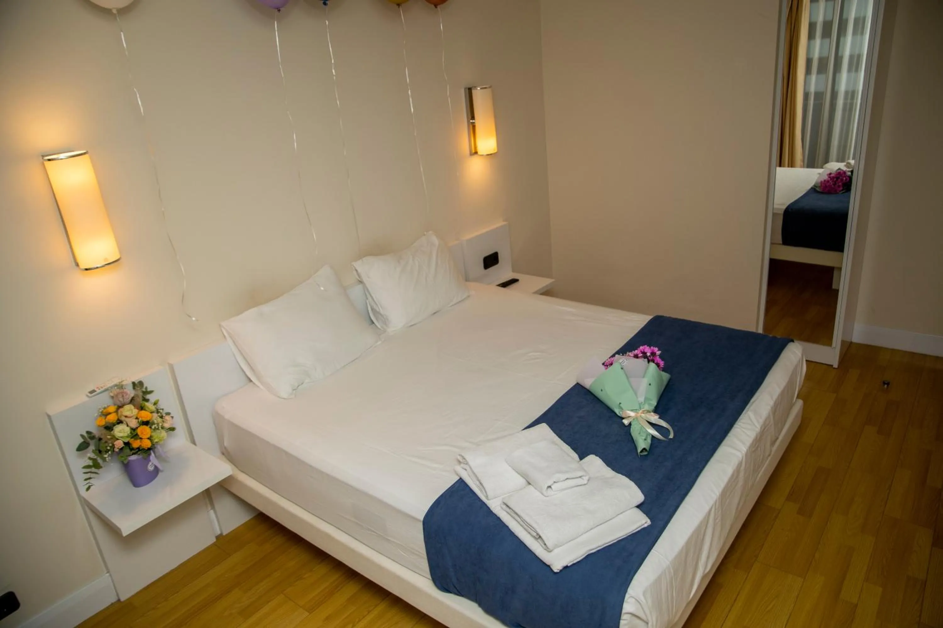 Bed in Orbi City Hotel