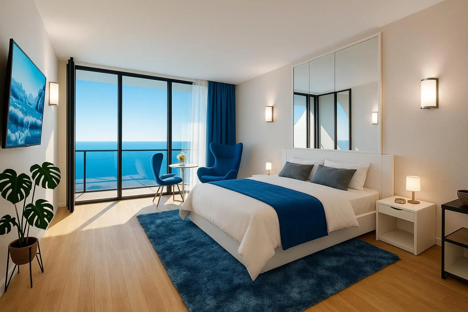 Bed in Orbi City Hotel